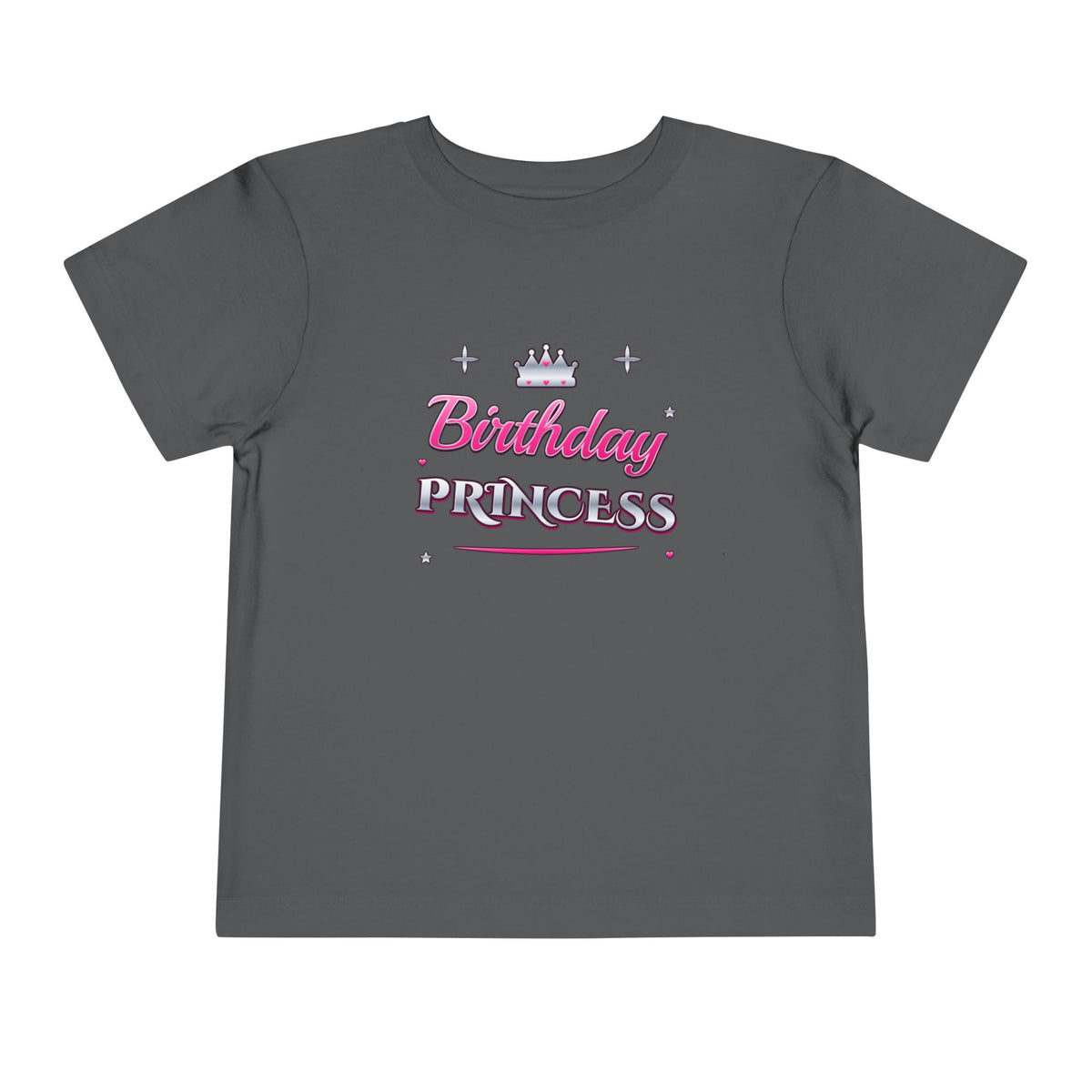 Birthday Princess Pink & Silver Tiara birthday shirt – toddler Gildan tee by Happywear