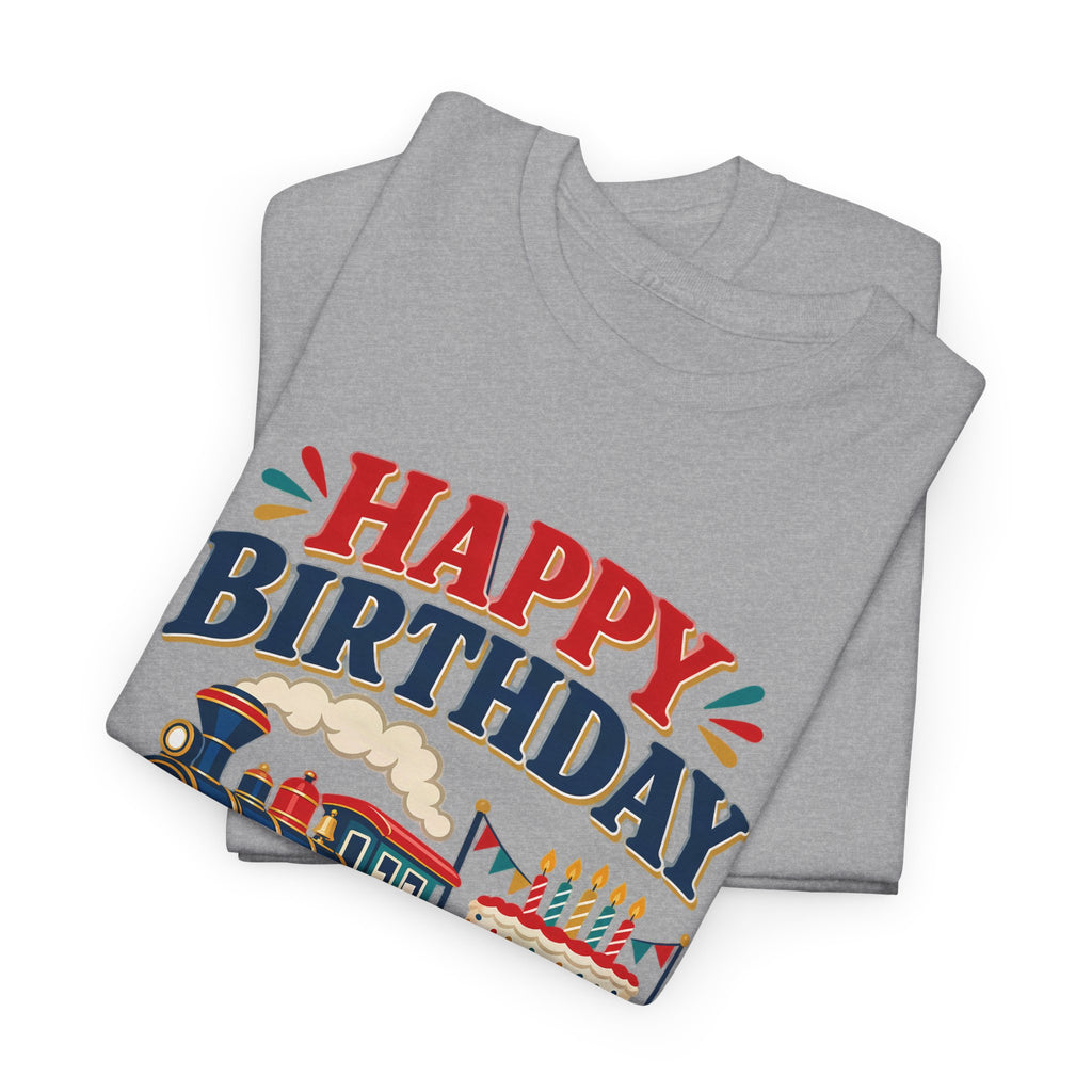 Personalized Train Birthday Shirt – Add Name & Age