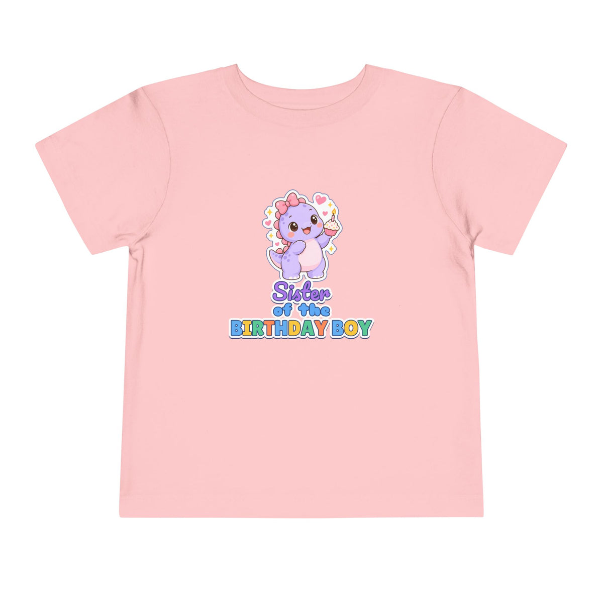 Sister of the Birthday Boy Dino birthday shirt – toddler Gildan tee by Happywear