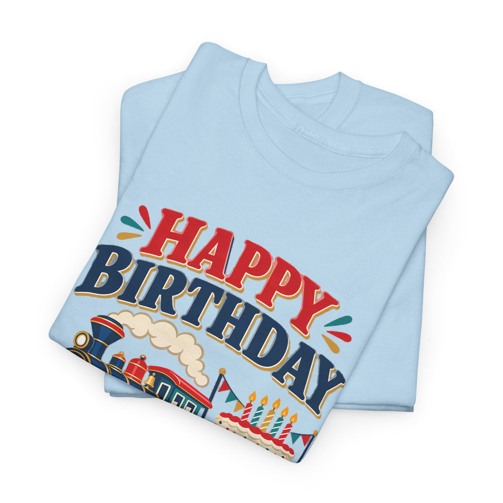 Personalized Train Birthday Shirt – Add Name & Age