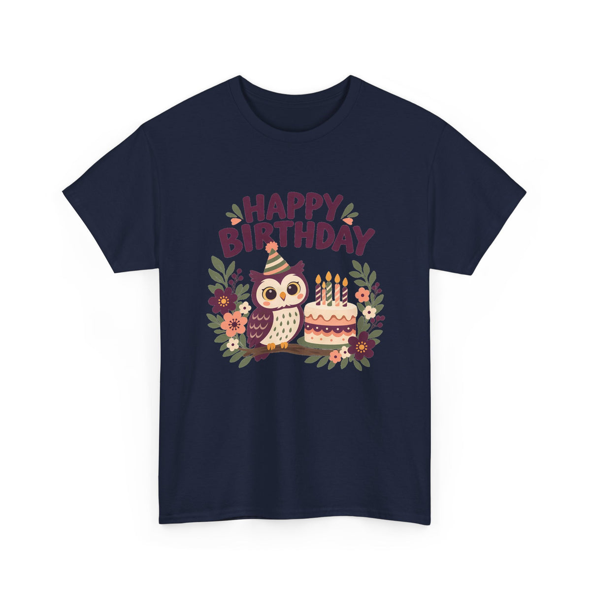 Owl Happy Birthday Tee