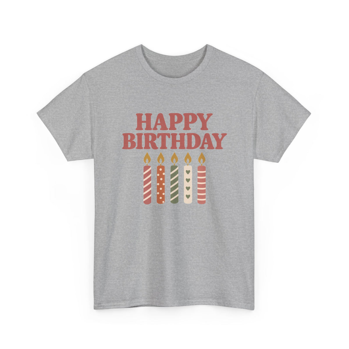 Birthday Candles birthday shirt – Gildan tee by Happywear