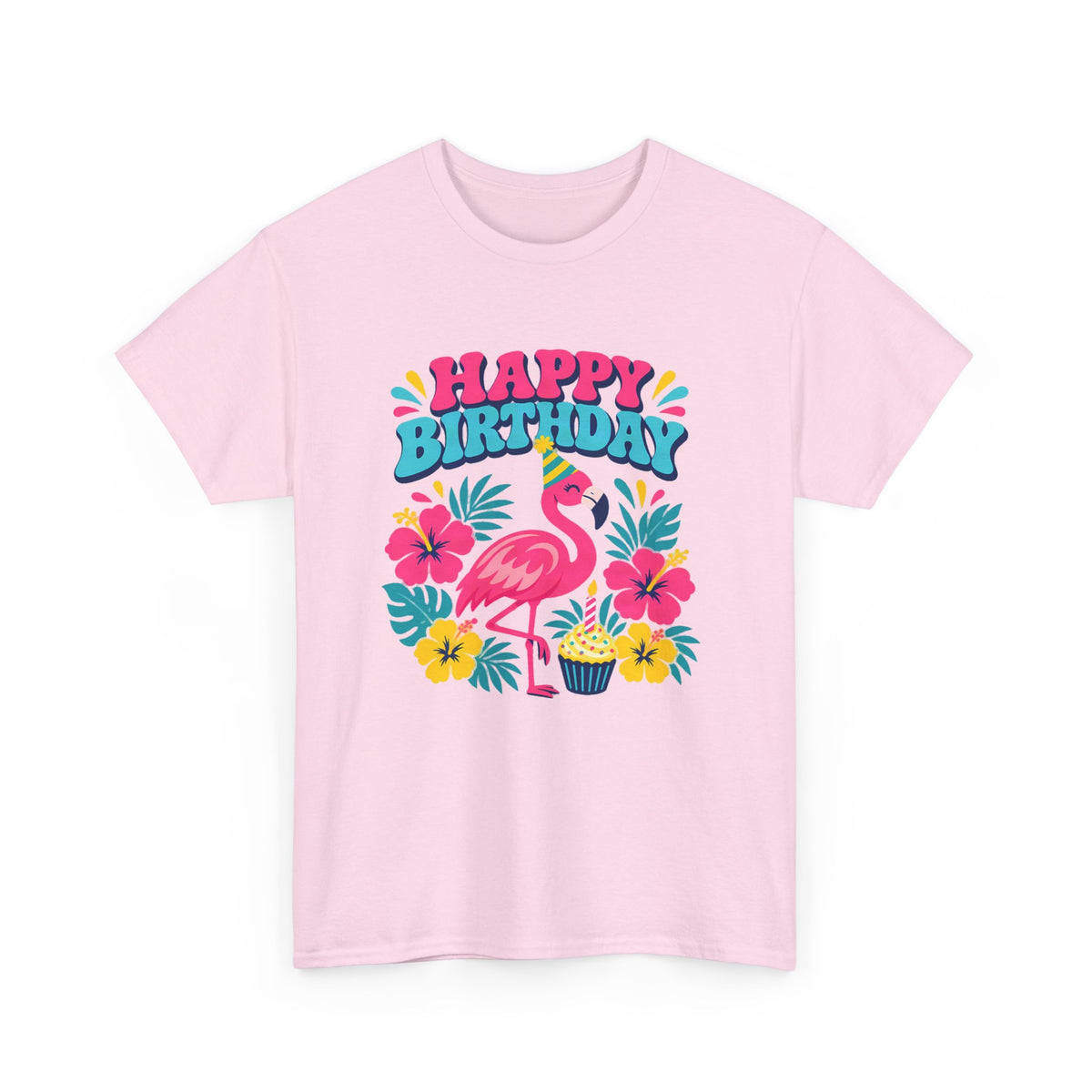 Flamingo Happy Birthday Tee