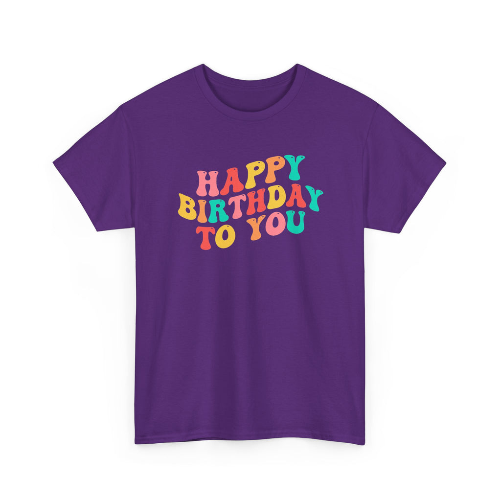 Retro Happy Birthday To You birthday shirt – Gildan tee by Happywear