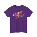 Retro Happy Birthday To You birthday shirt – Gildan tee by Happywear
