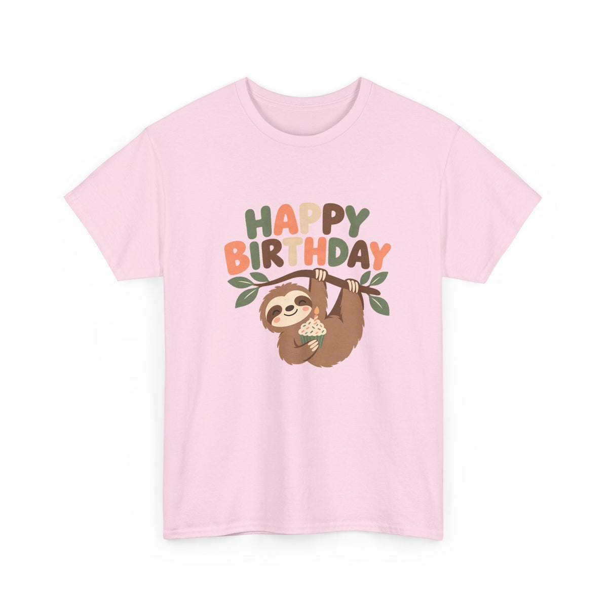 Sloth Happy Birthday Tee