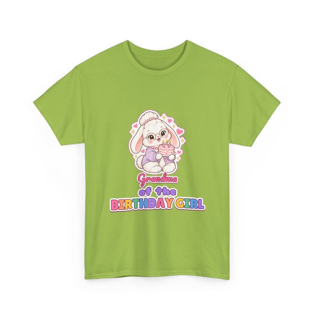 Grandma of the Birthday Girl Bunny birthday shirt – Gildan tee by Happywear