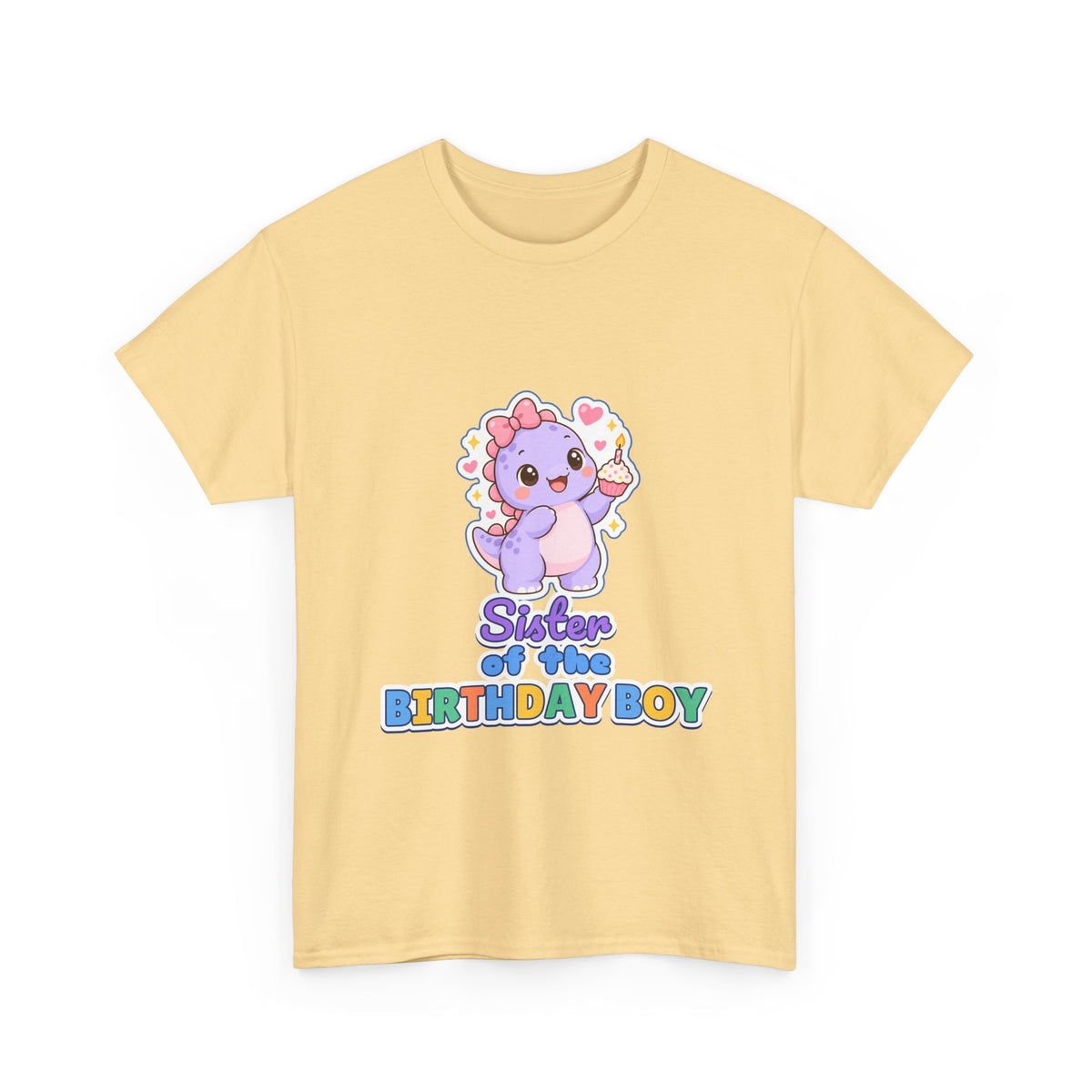 Sister of the Birthday Boy Dino birthday shirt – Gildan tee by Happywear