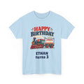 Personalized Train Birthday Shirt – Add Name & Age