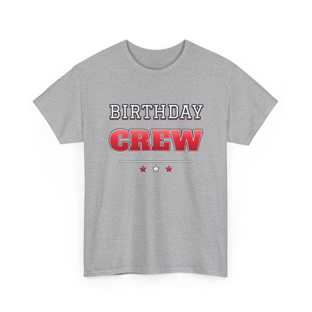 Birthday Crew Varsity Red & White birthday shirt – Gildan tee by Happywear