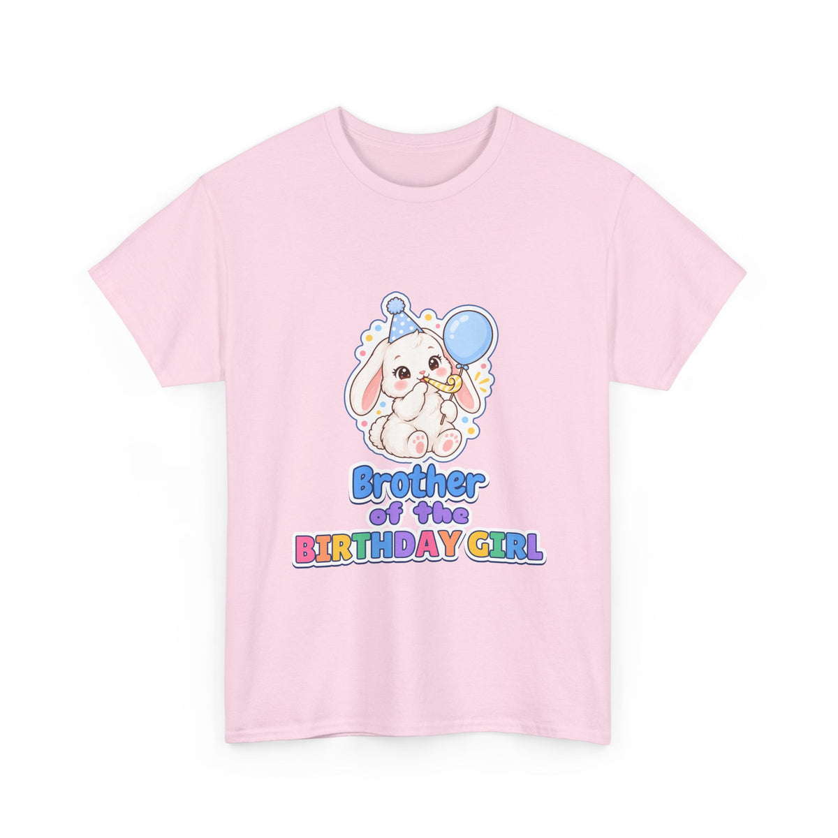 Brother of the Birthday Girl Bunny birthday shirt – Gildan tee by Happywear