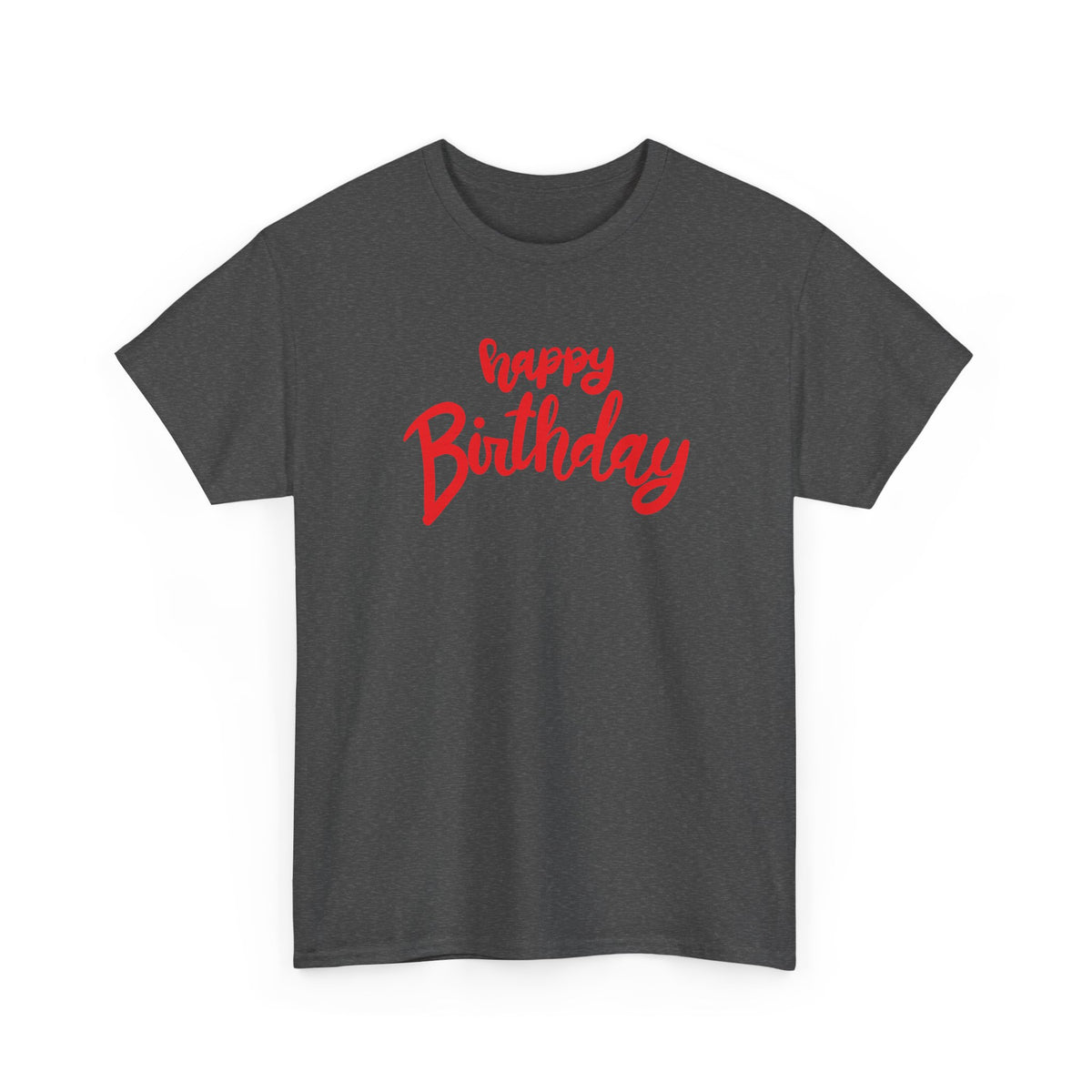 Happy Birthday Script & Cake birthday shirt – Gildan tee by Happywear