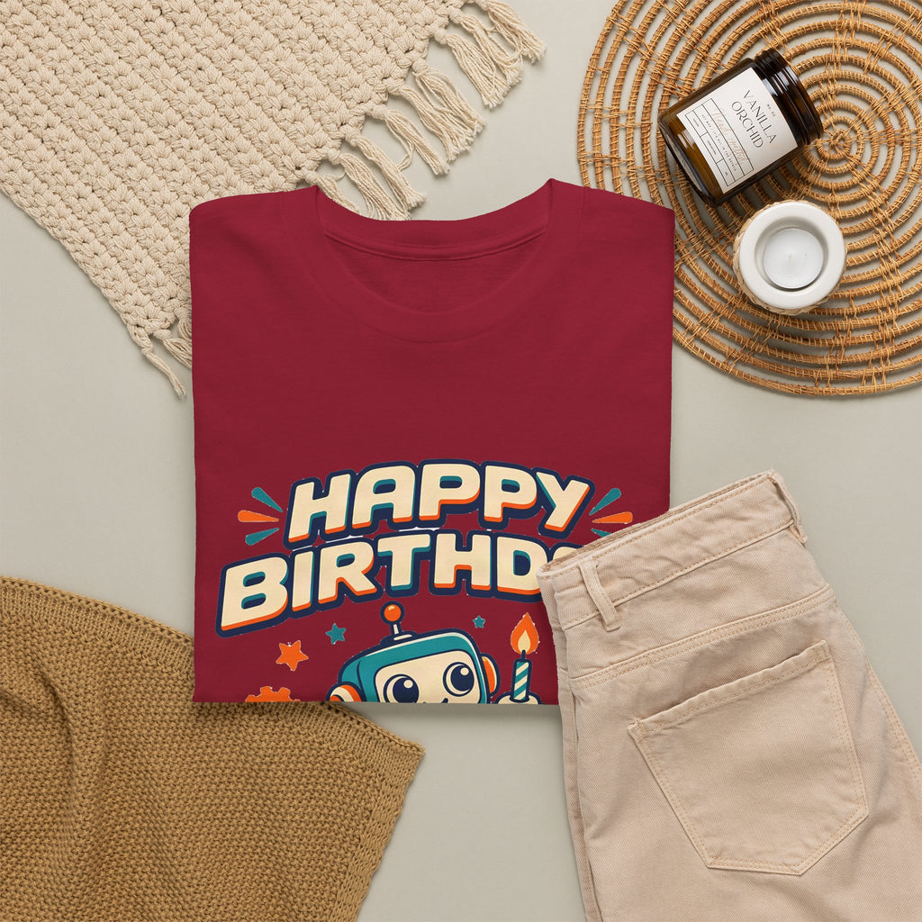 Retro Robot Happy Birthday Tee
