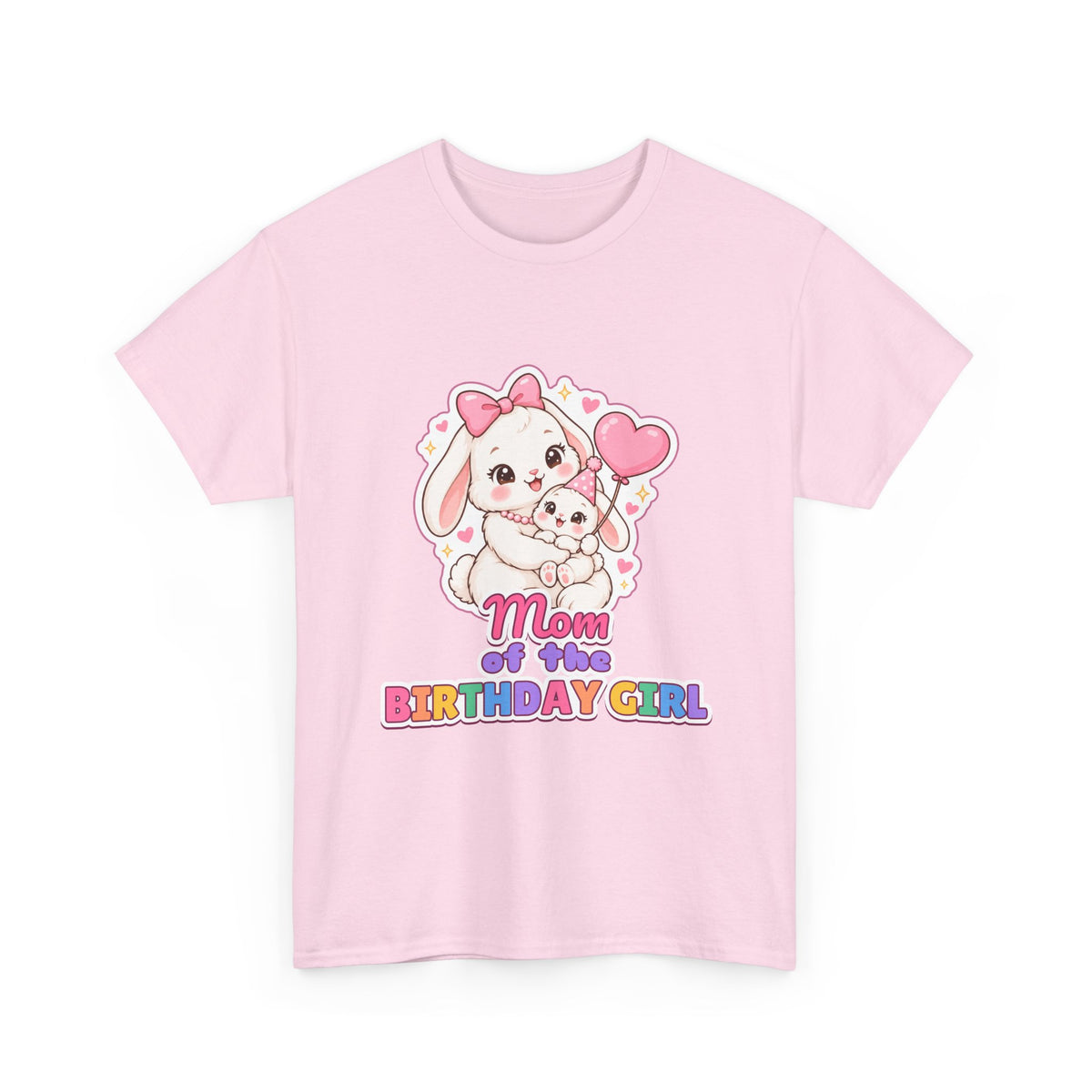 Mom of the Birthday Girl Bunny birthday shirt – Gildan tee by Happywear
