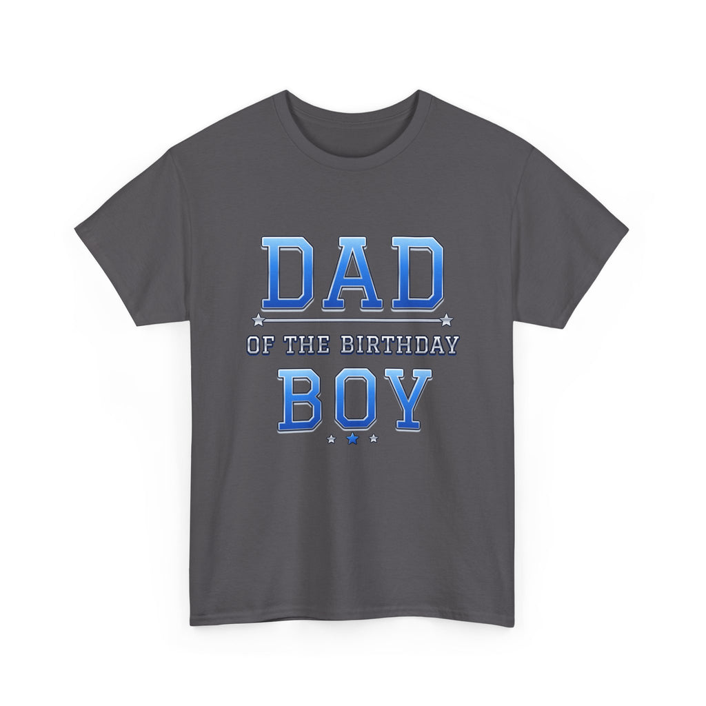 Dad of the Birthday Boy Varsity birthday shirt – Gildan tee by Happywear