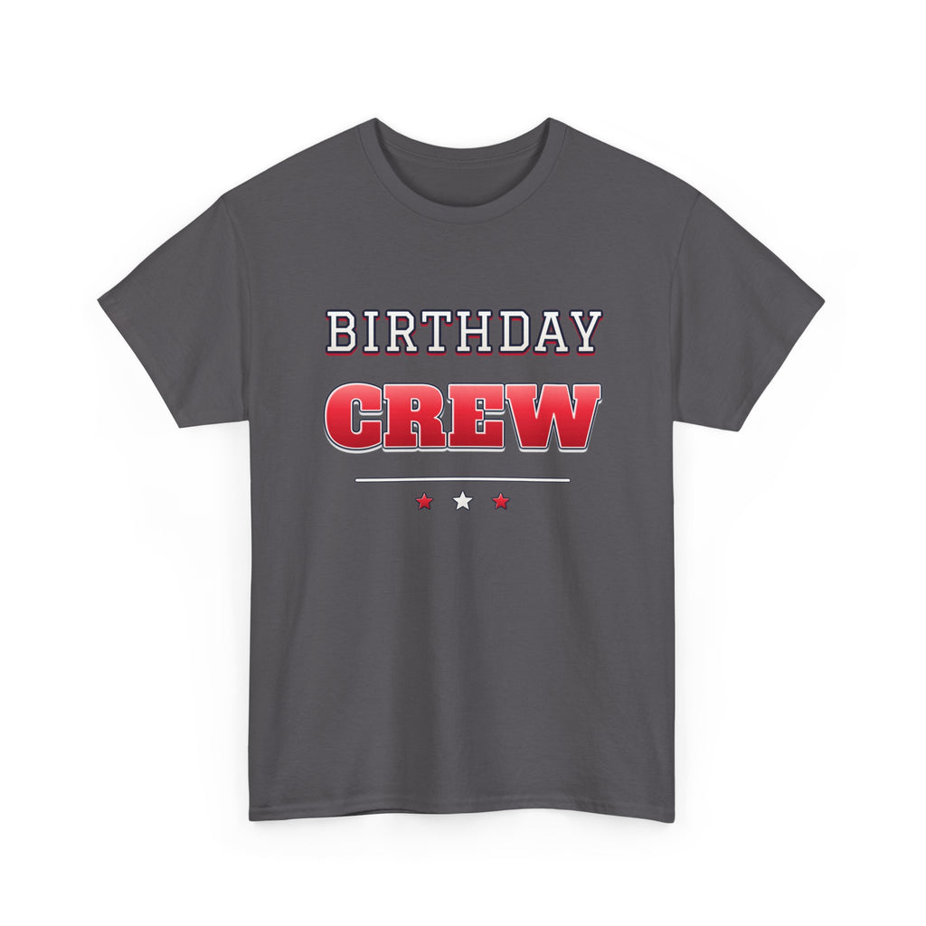 Birthday Crew Varsity Red & White birthday shirt – Gildan tee by Happywear