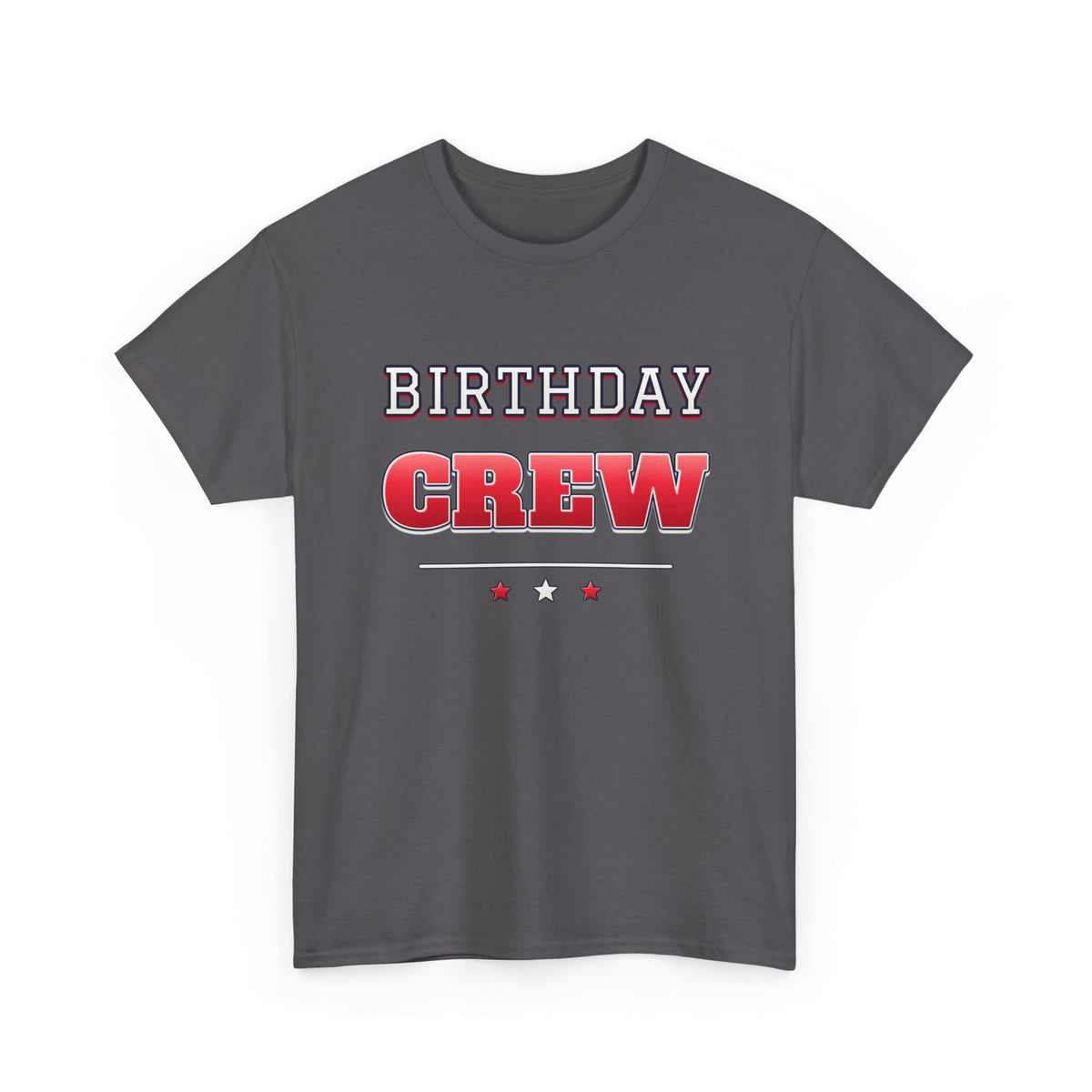 Birthday Crew Varsity Red & White birthday shirt – Gildan tee by Happywear