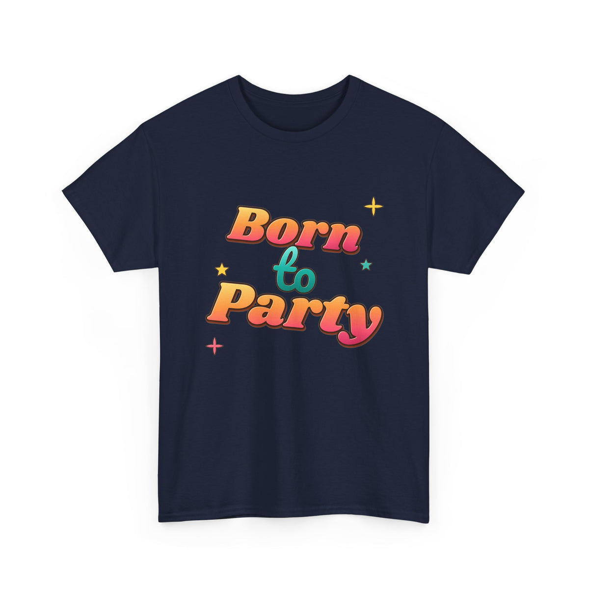Born to Party Retro 70s Sunset birthday shirt – Gildan tee by Happywear