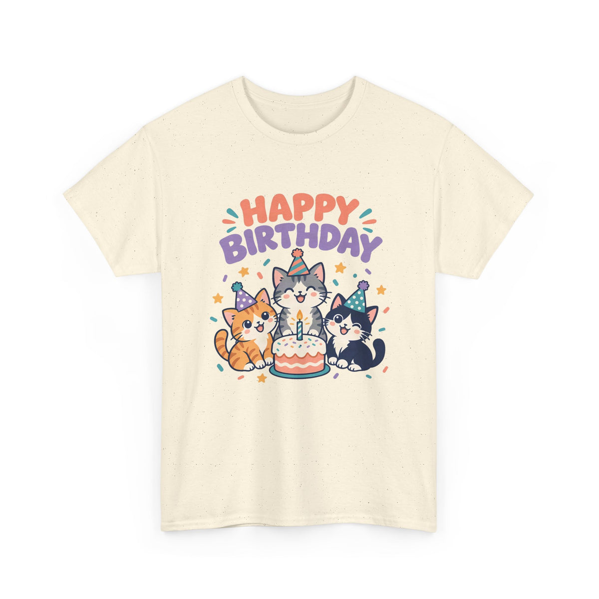 Party Kittens Happy Birthday shirt – Gildan tee by Happywear