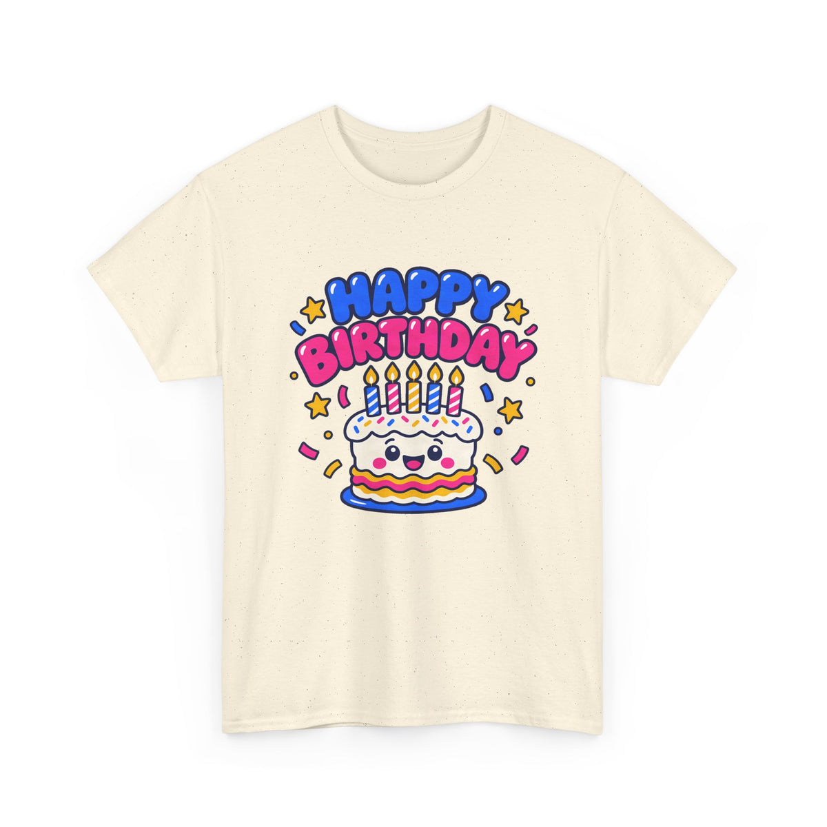 Happy Cake Face Birthday shirt – Gildan tee by Happywear