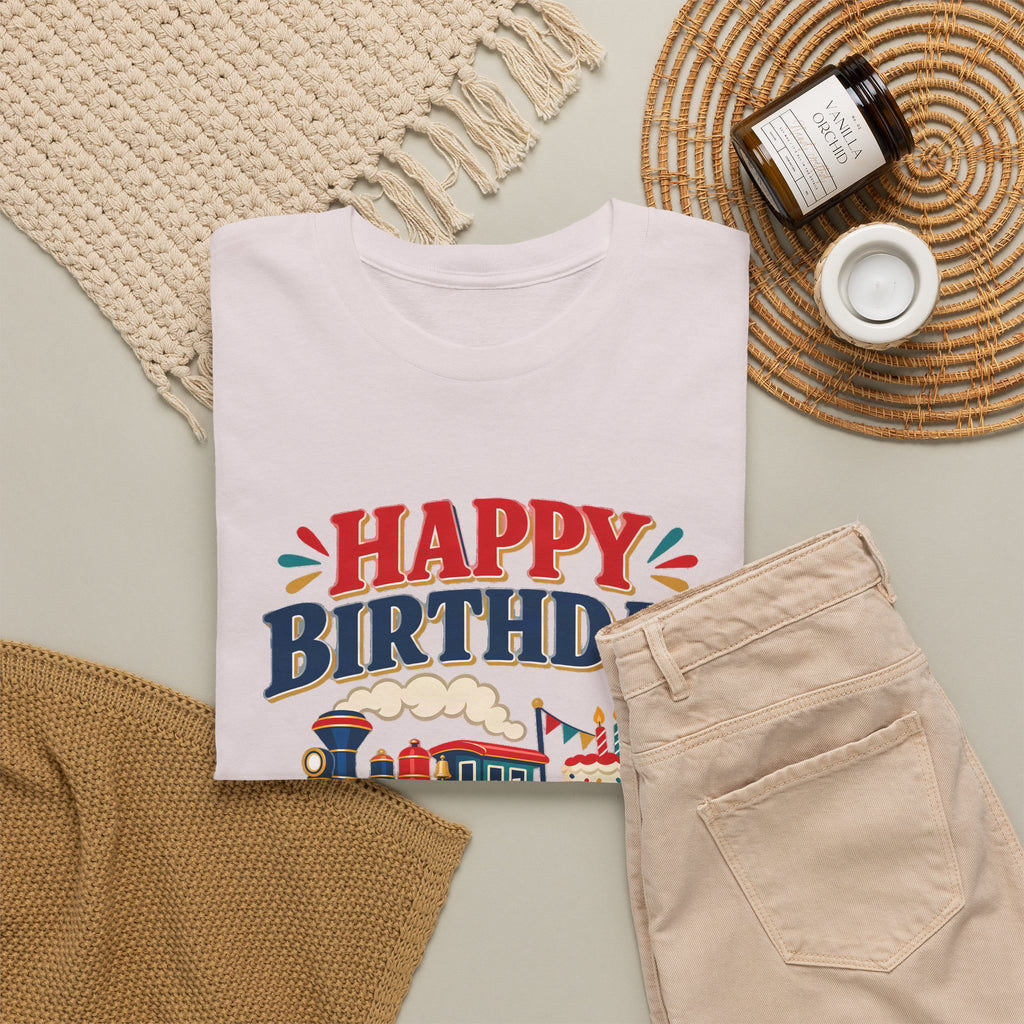 Personalized Train Birthday Shirt – Add Name & Age