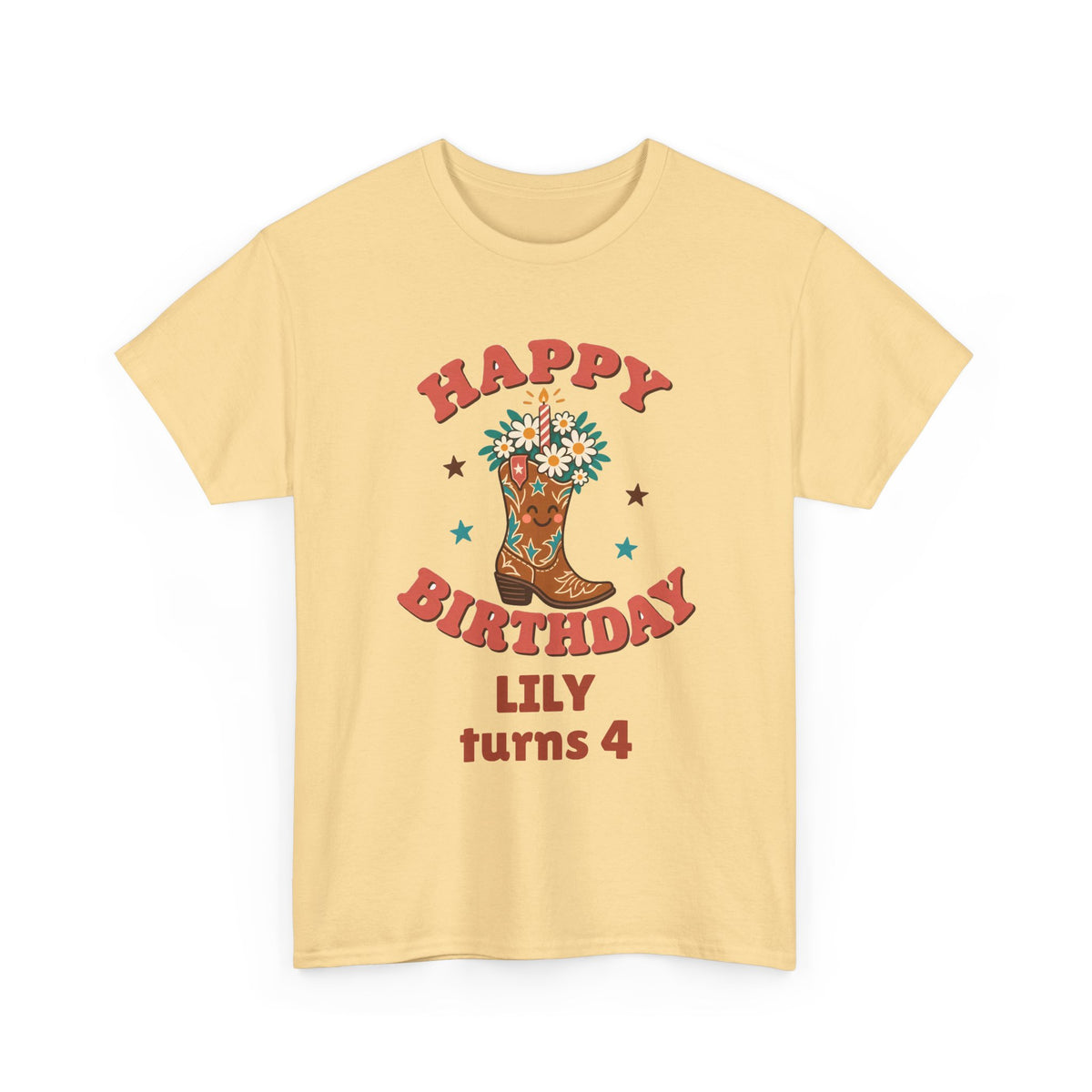Personalized Cowgirl Birthday Shirt – Add Name & Age