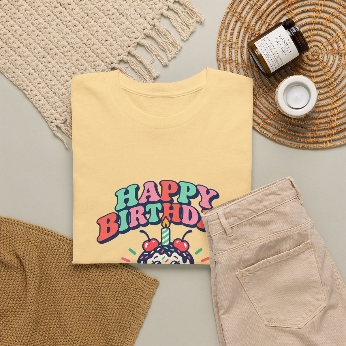 Ice Cream Happy Birthday Tee