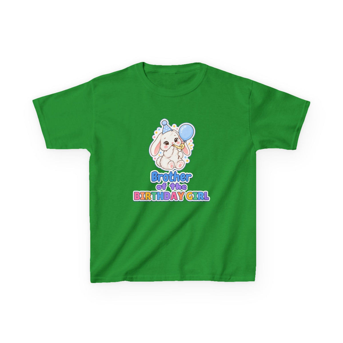 Brother of the Birthday Girl Bunny birthday shirt – kids Gildan tee by Happywear