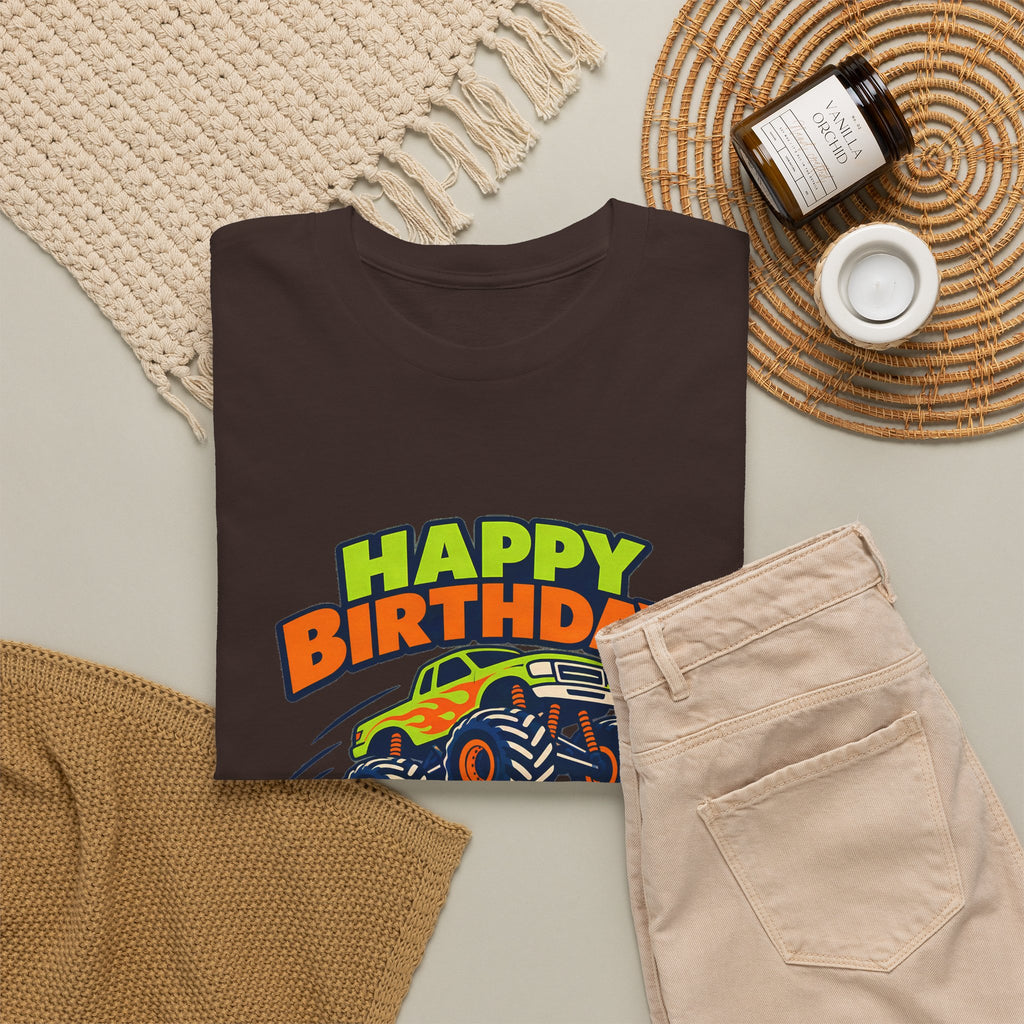 Monster Truck Happy Birthday Tee