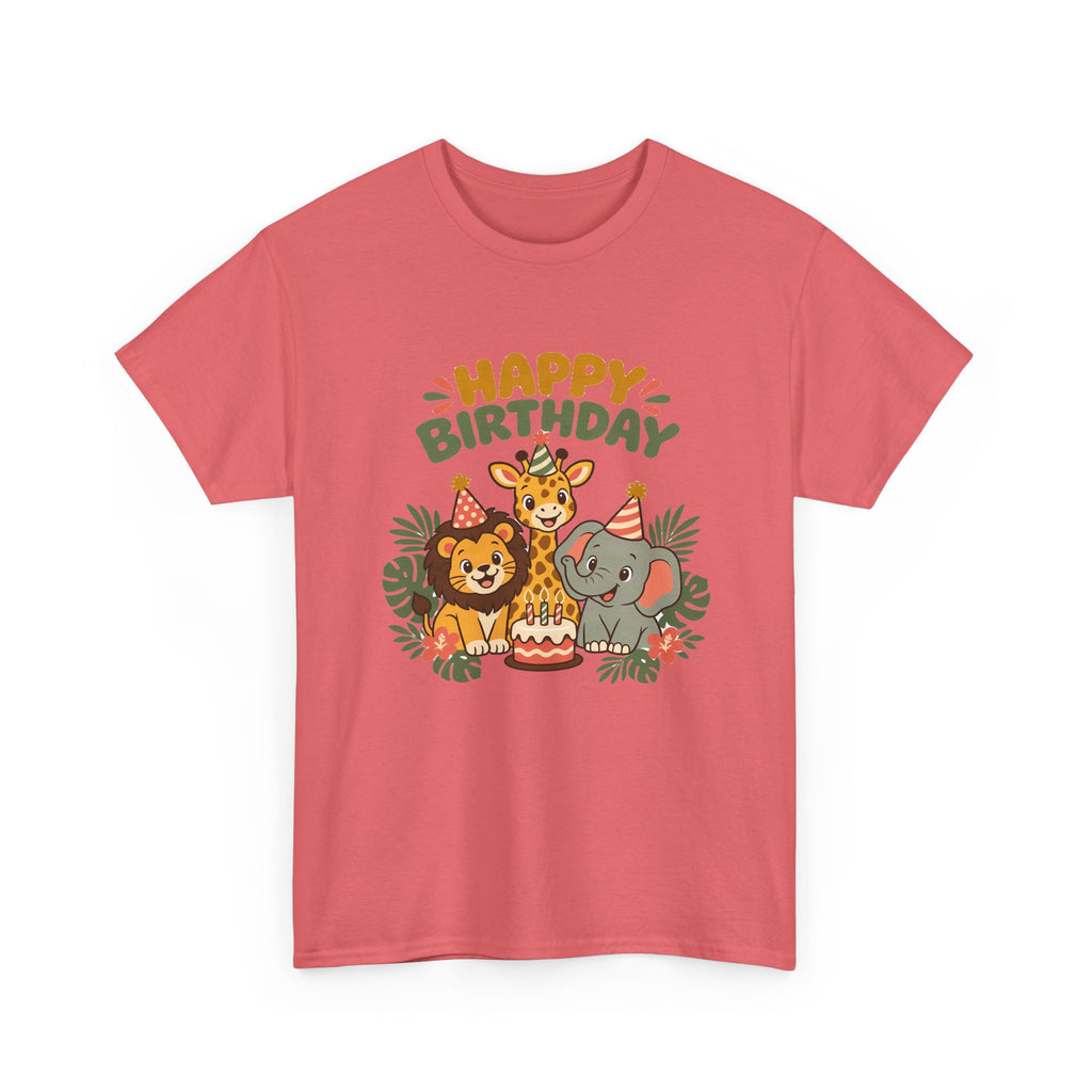 Safari Friends Happy Birthday shirt – Gildan tee by Happywear