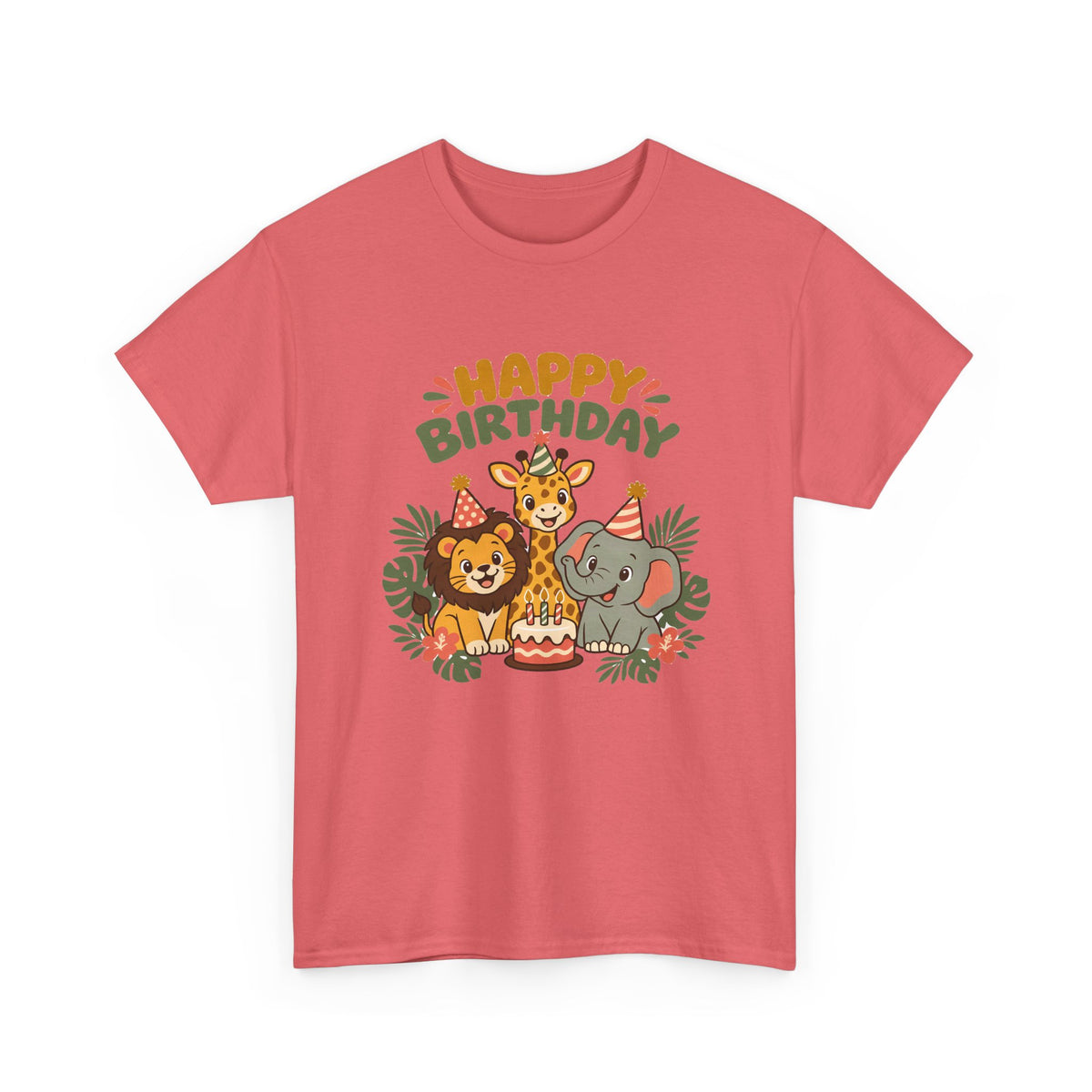 Safari Friends Happy Birthday shirt – Gildan tee by Happywear