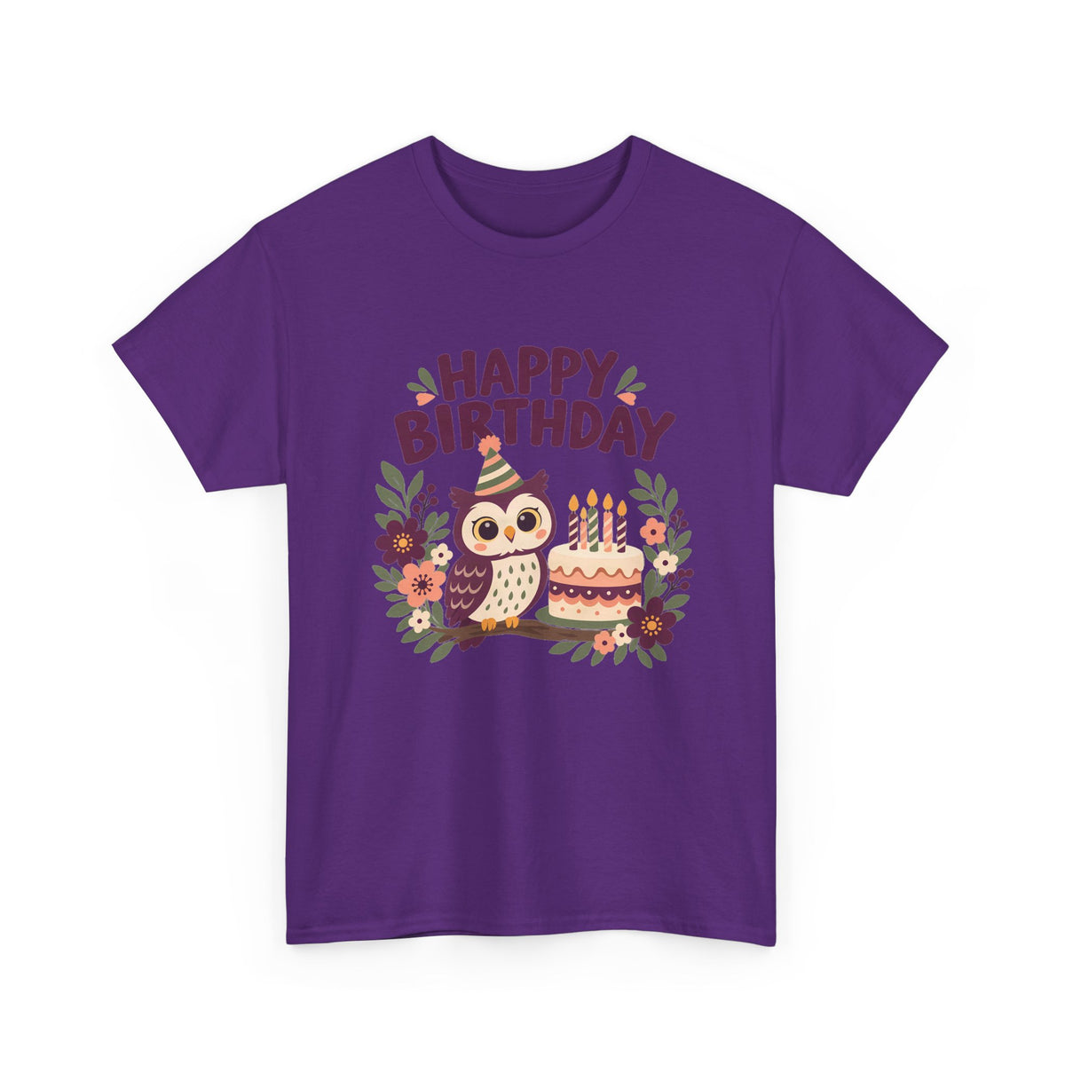 Owl Happy Birthday Tee