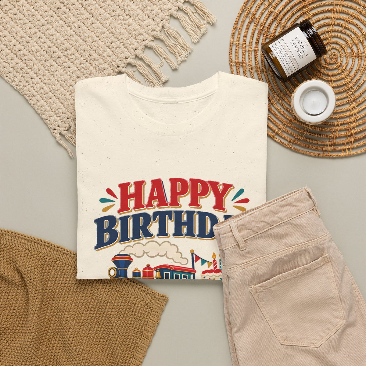 Personalized Train Birthday Shirt – Add Name & Age