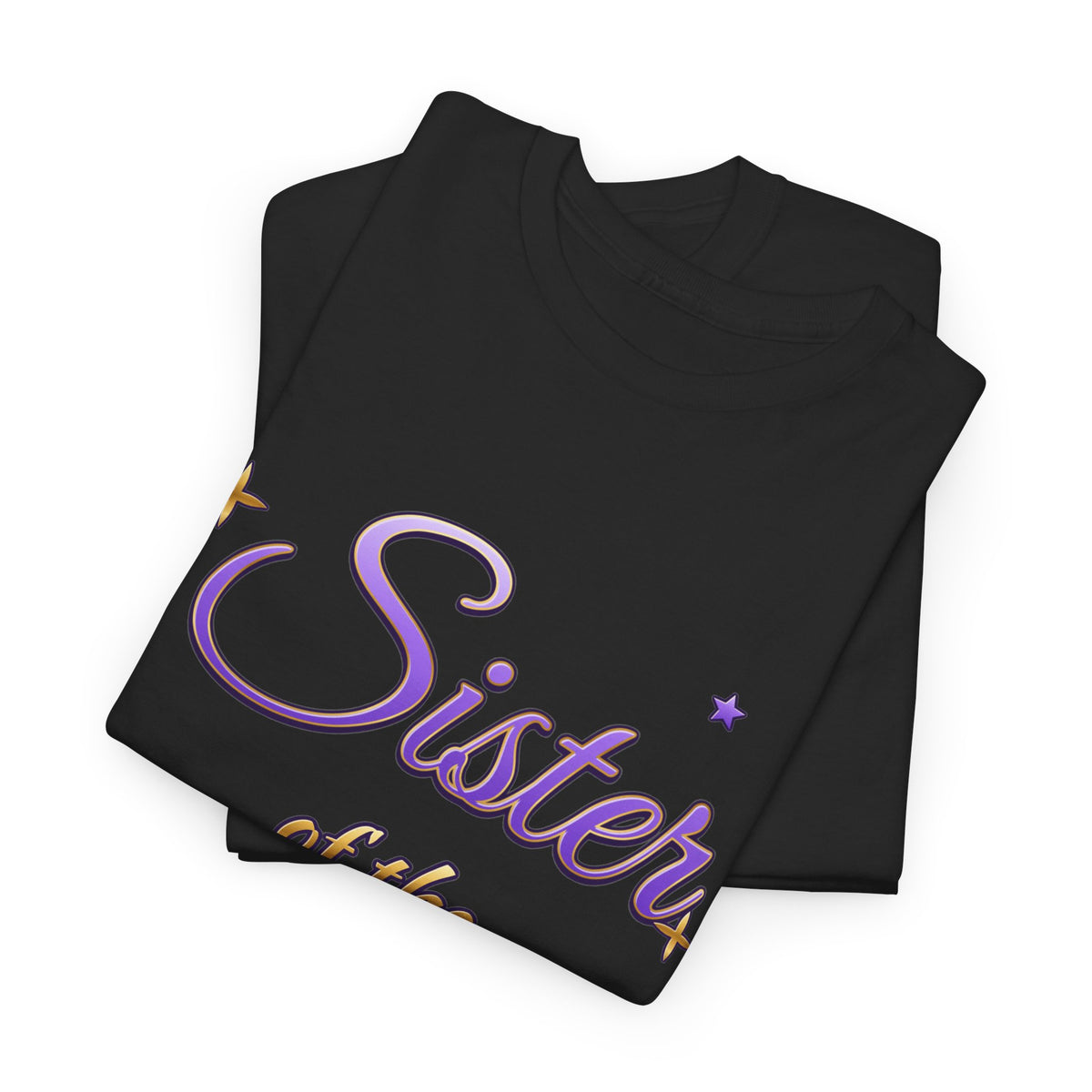 Sister of the Birthday Girl Lavender & Gold birthday shirt – Gildan tee by Happywear