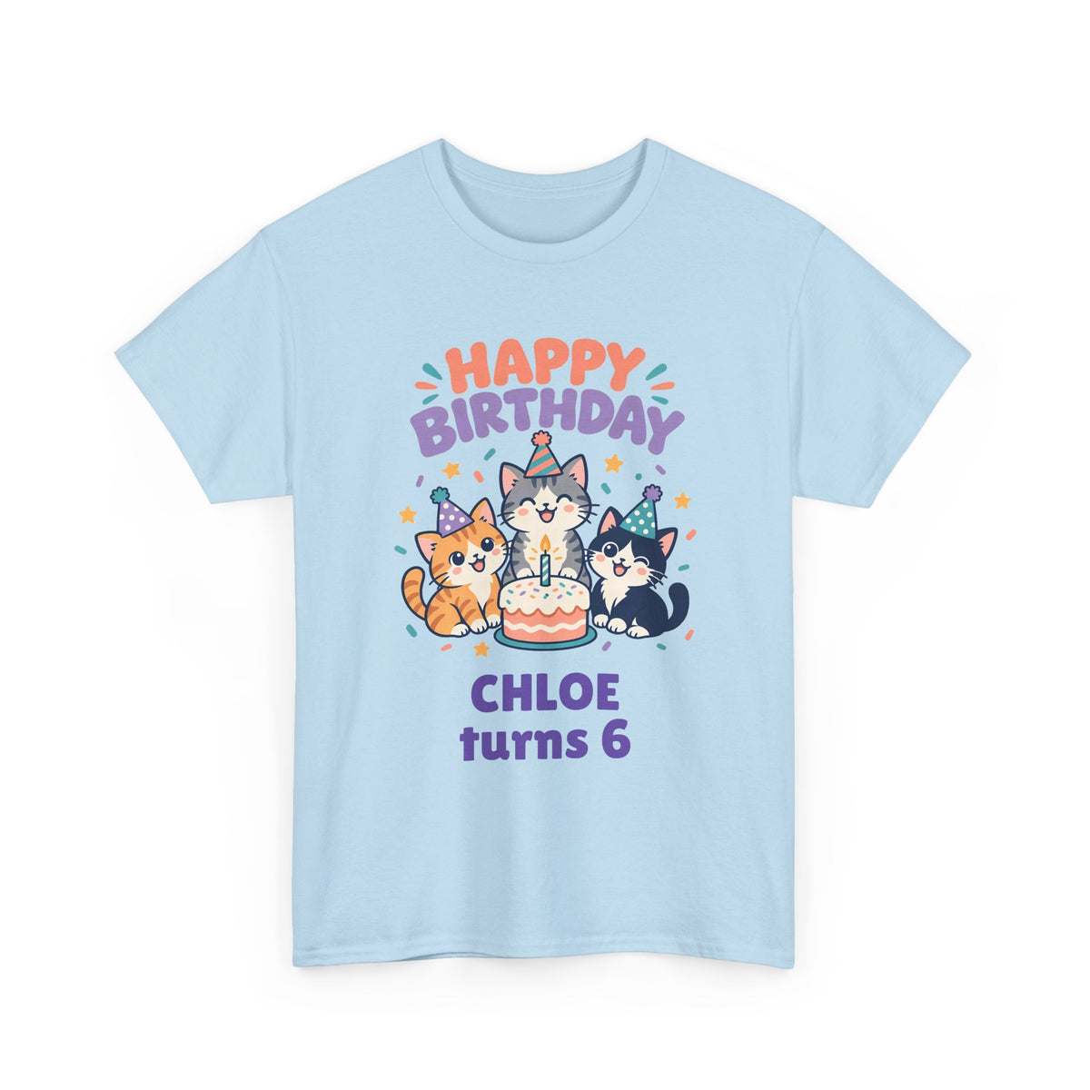 Personalized Party Kittens Birthday Shirt – Add Name & Age