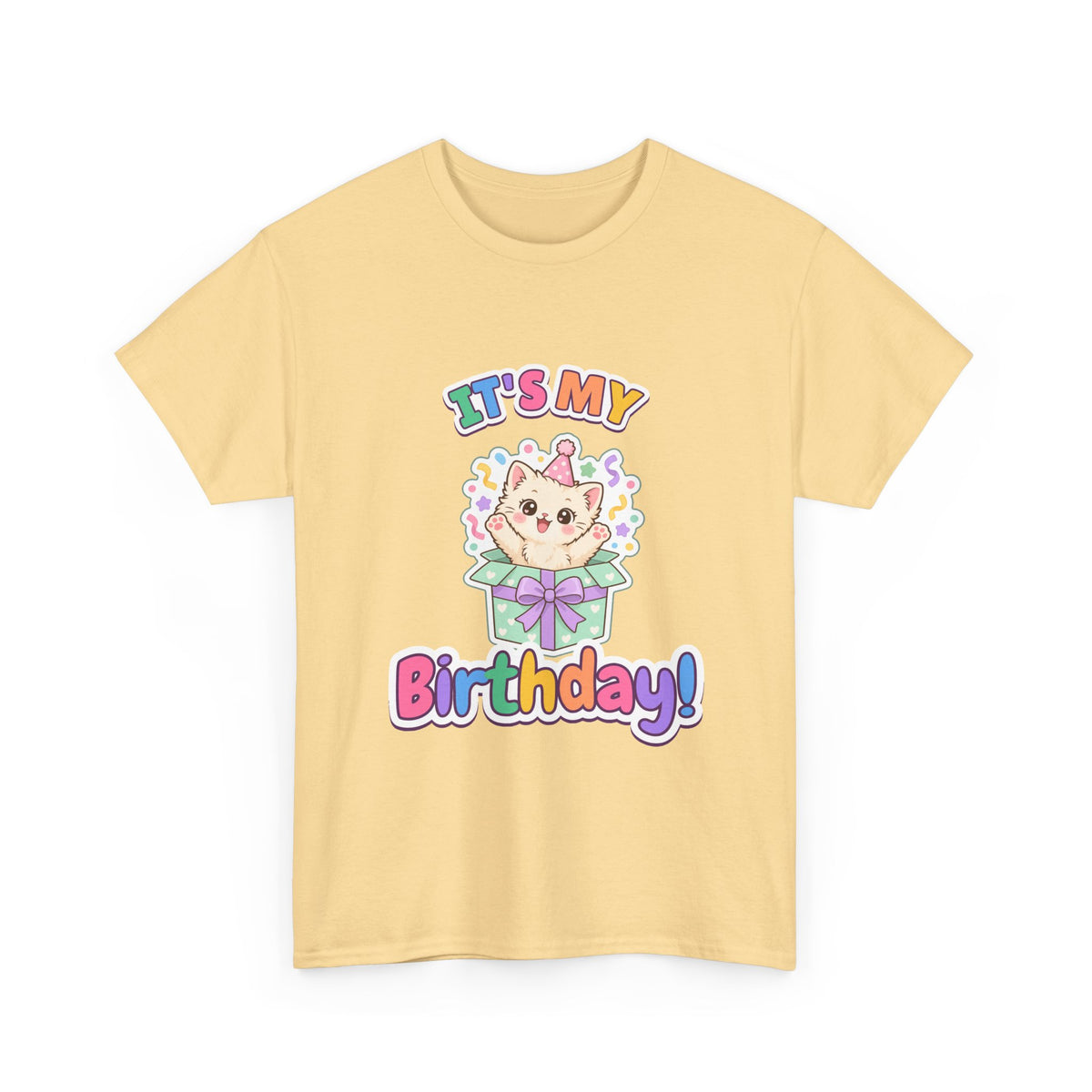 It's My Birthday Kitten birthday shirt – Gildan tee by Happywear