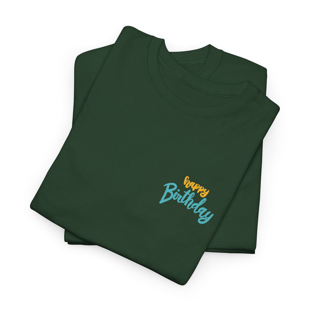 Happy Birthday To You Confetti Tee – Front & Back