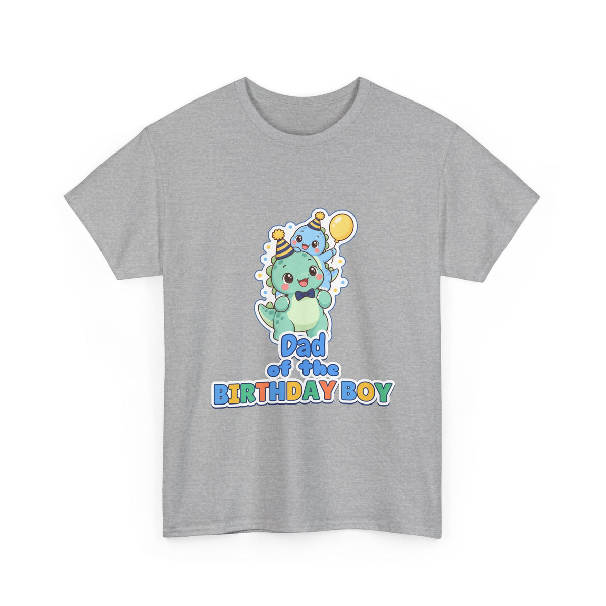 Dad of the Birthday Boy Dino birthday shirt – Gildan tee by Happywear