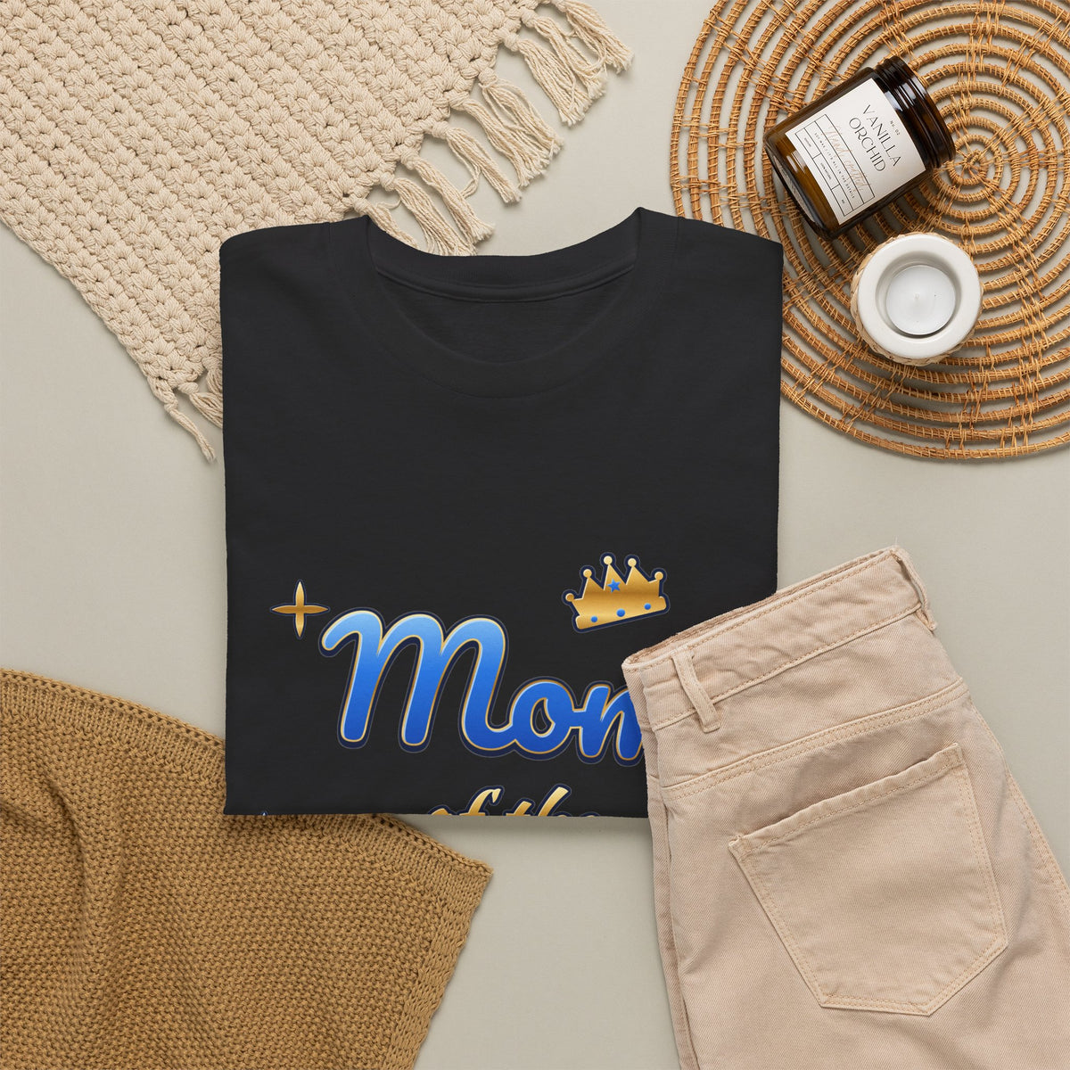 Mom of the Birthday Boy Blue & Gold birthday shirt – Gildan tee by Happywear