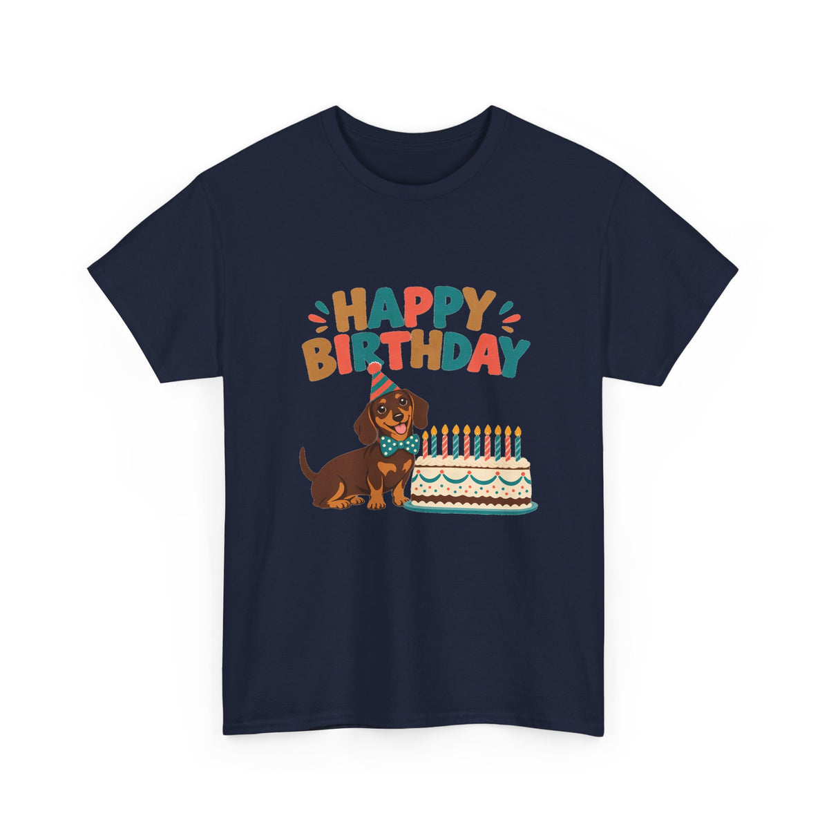 Dachshund Happy Birthday Tee