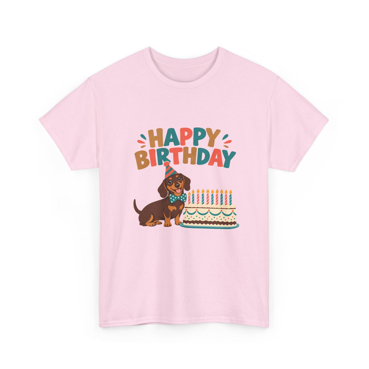 Dachshund Happy Birthday Tee
