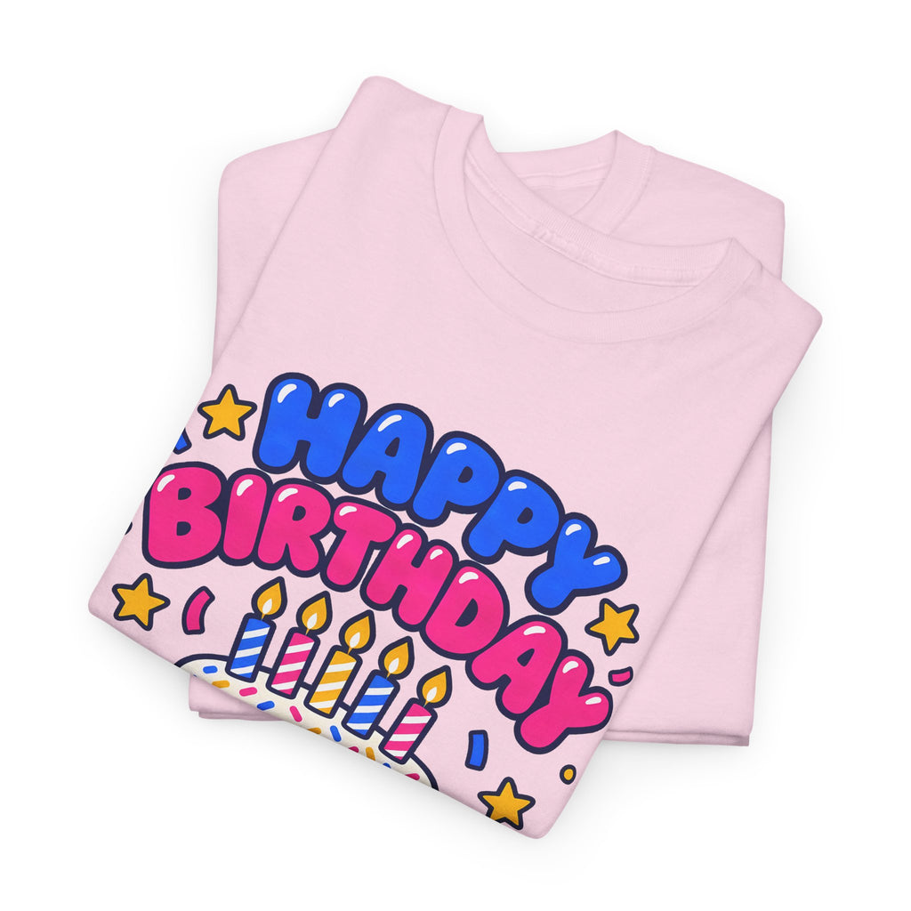 Personalized Birthday Cake Shirt – Add Name & Age