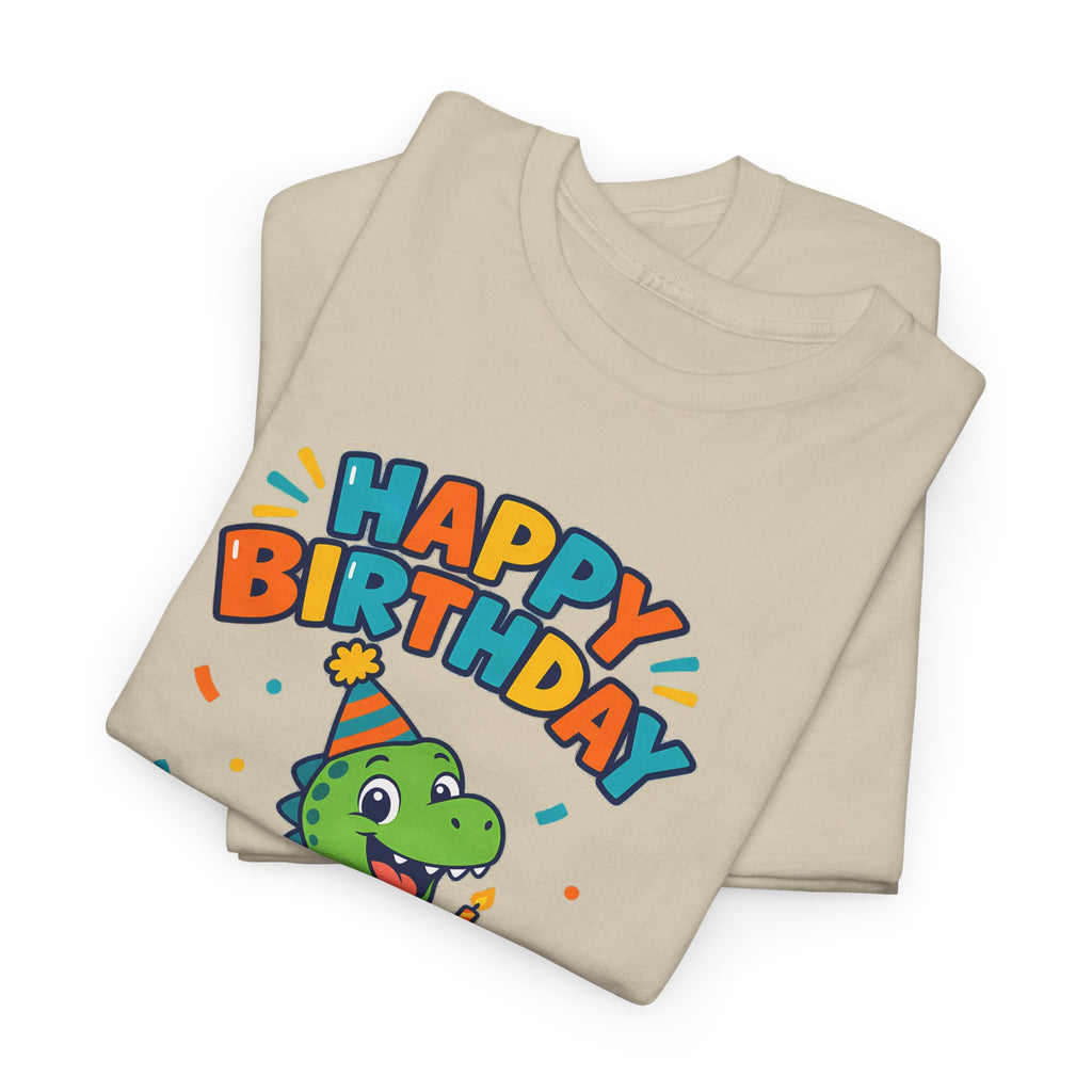 Personalized Dinosaur Birthday Shirt – Add Name & Age
