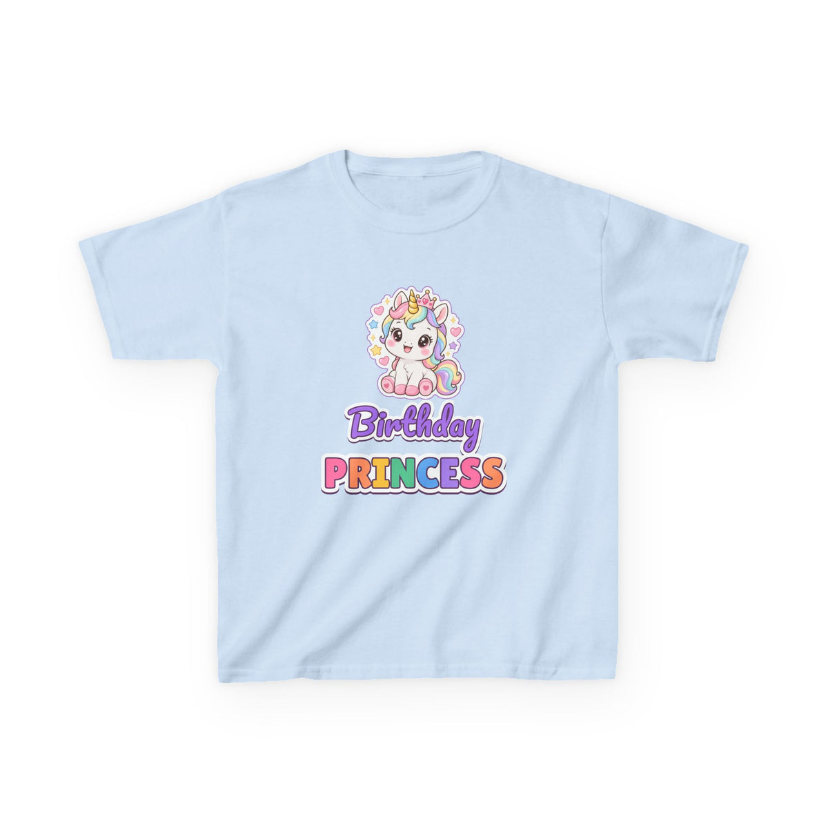 Birthday Princess Unicorn birthday shirt – kids Gildan tee by Happywear