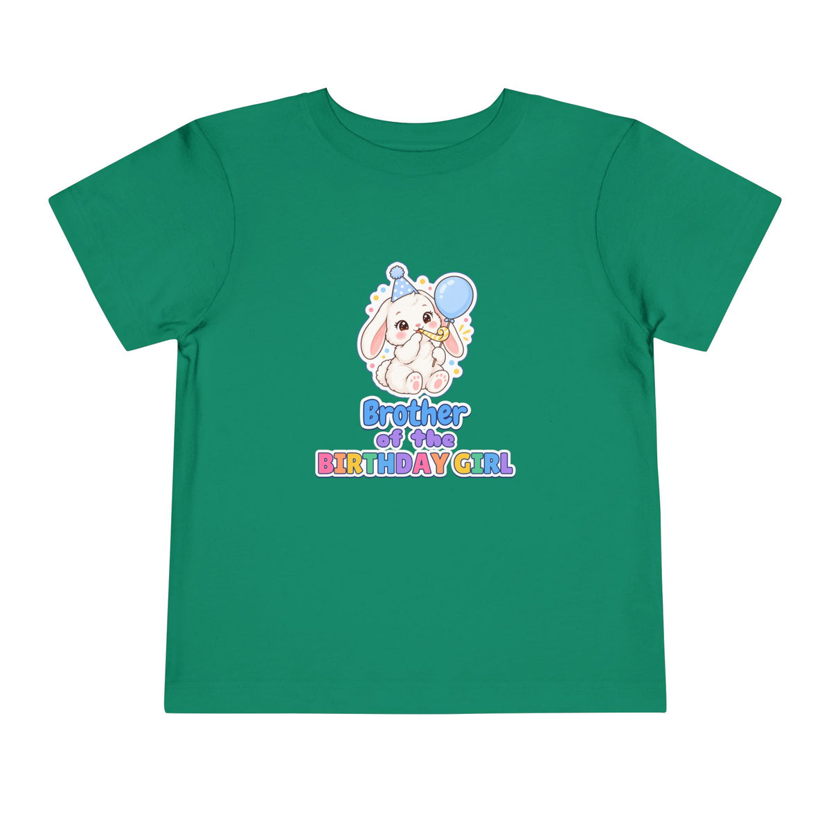 Brother of the Birthday Girl Bunny birthday shirt – toddler Gildan tee by Happywear
