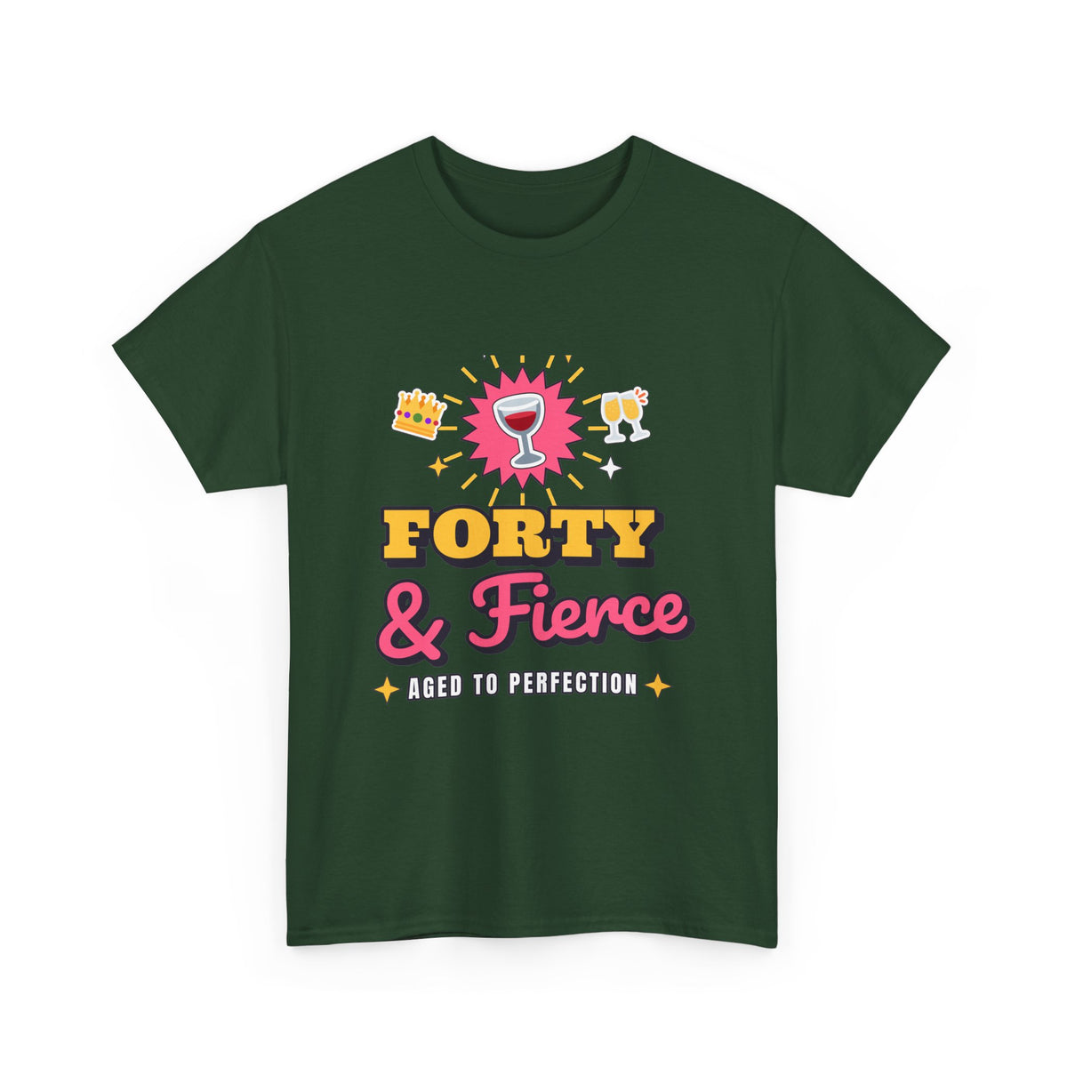 Forty and Fierce Aged to Perfection 40th Birthday shirt – Gildan tee by Happywear