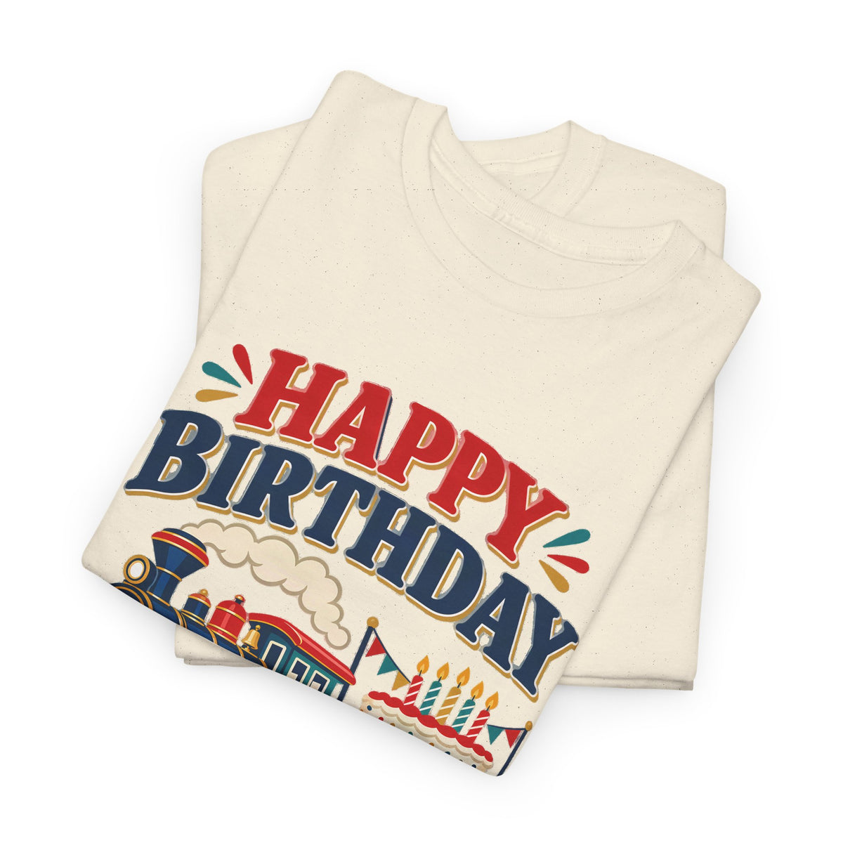 Personalized Train Birthday Shirt – Add Name & Age