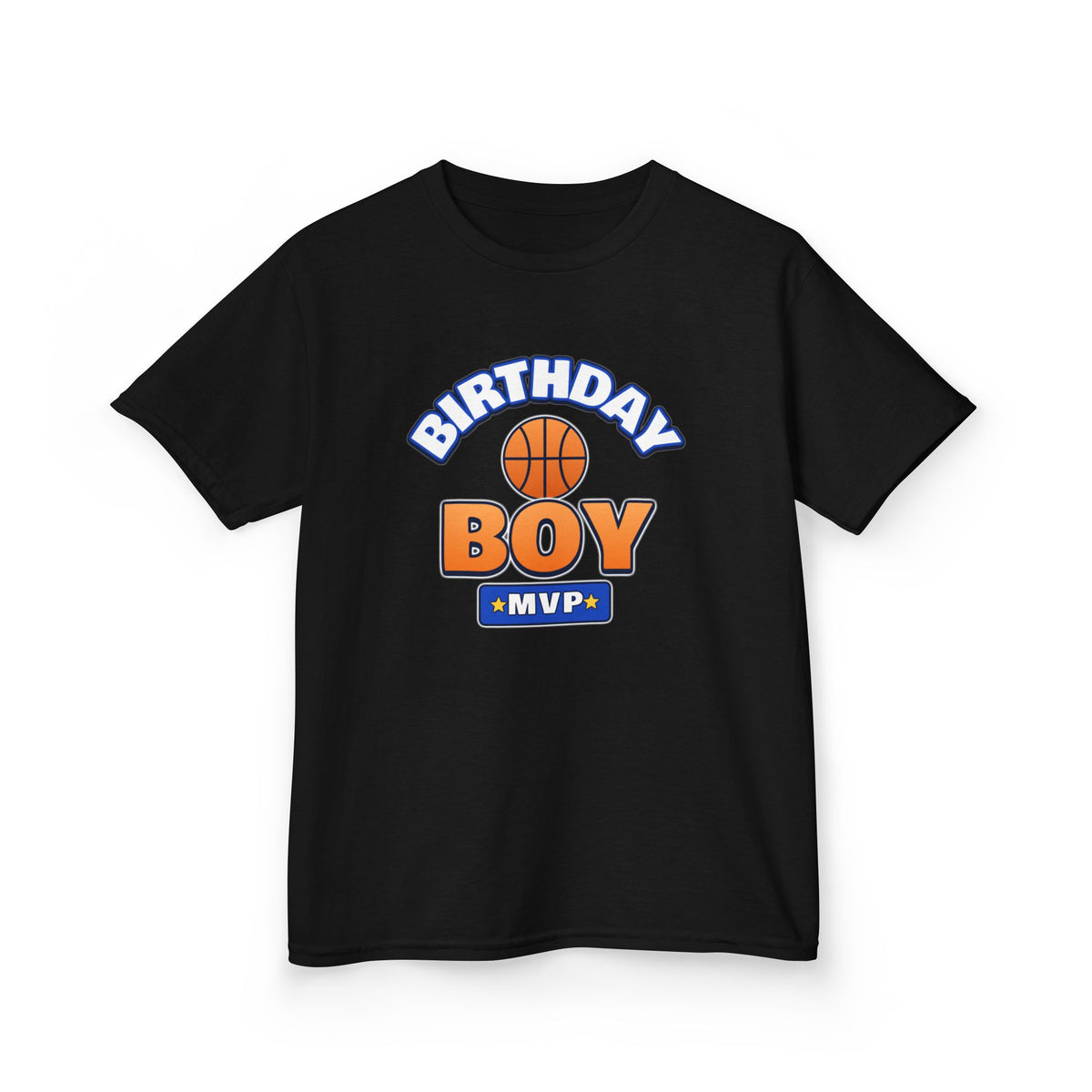 Birthday Boy MVP Basketball birthday shirt – kids Gildan tee by Happywear