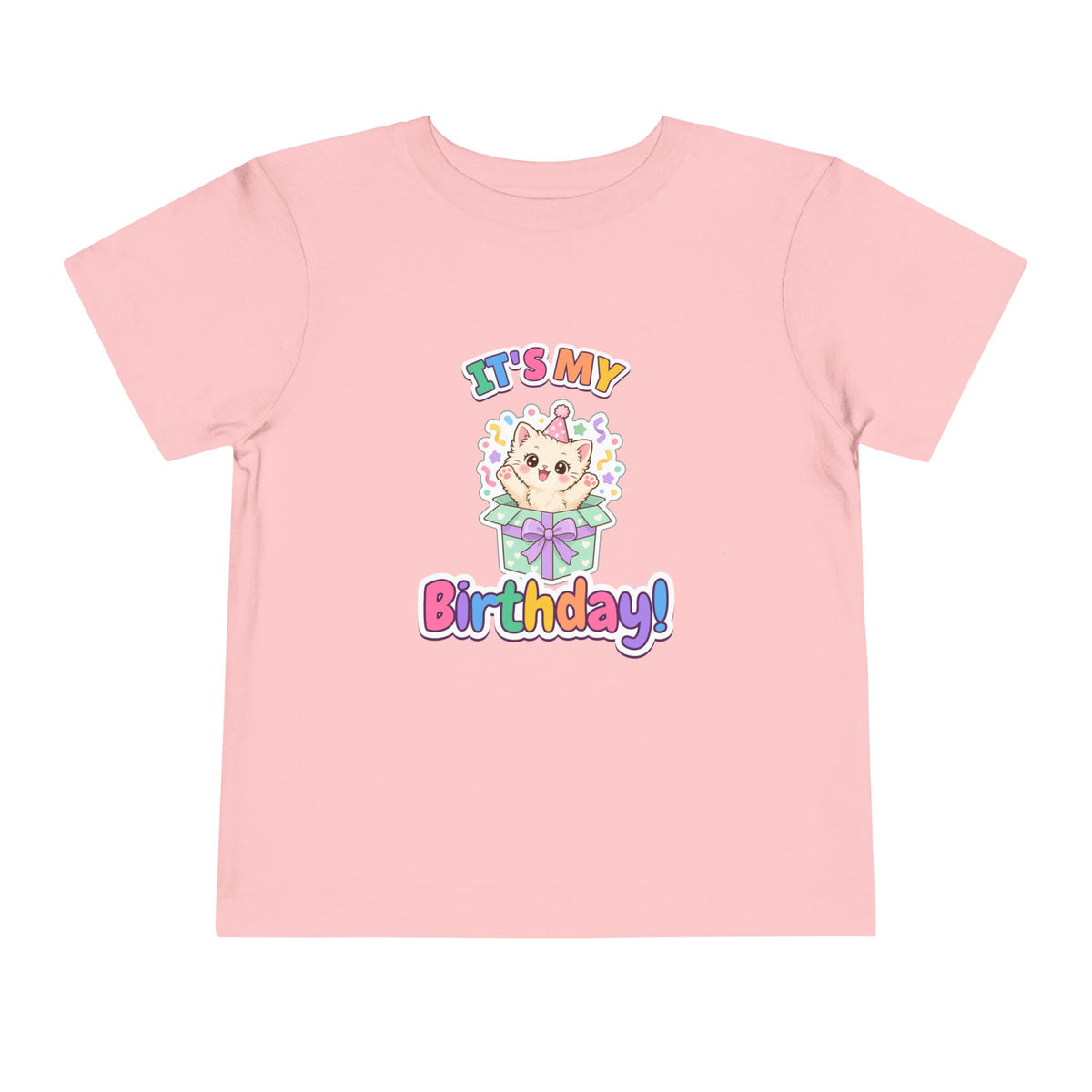 It's My Birthday Kitten birthday shirt – toddler Gildan tee by Happywear
