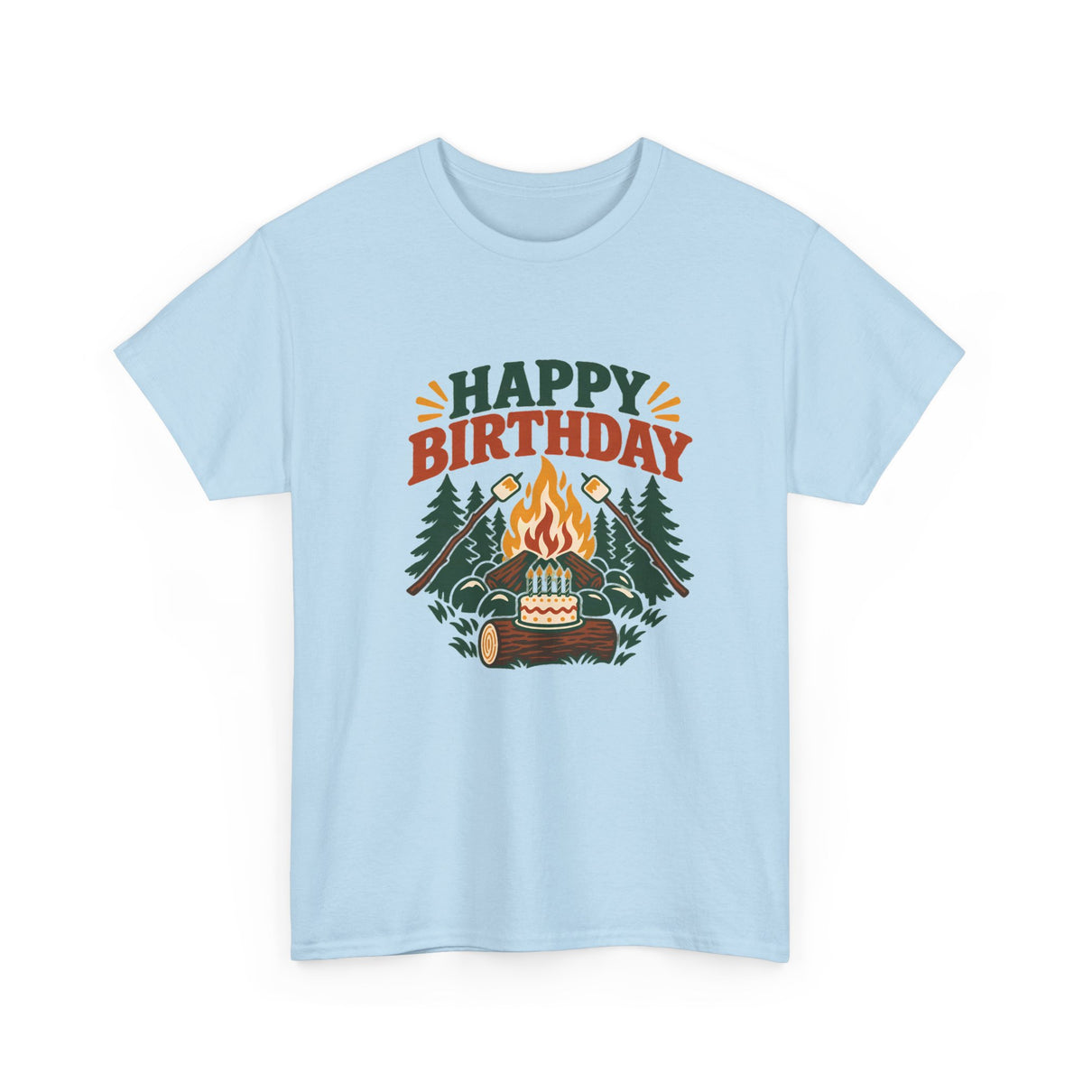 Camping Happy Birthday Tee